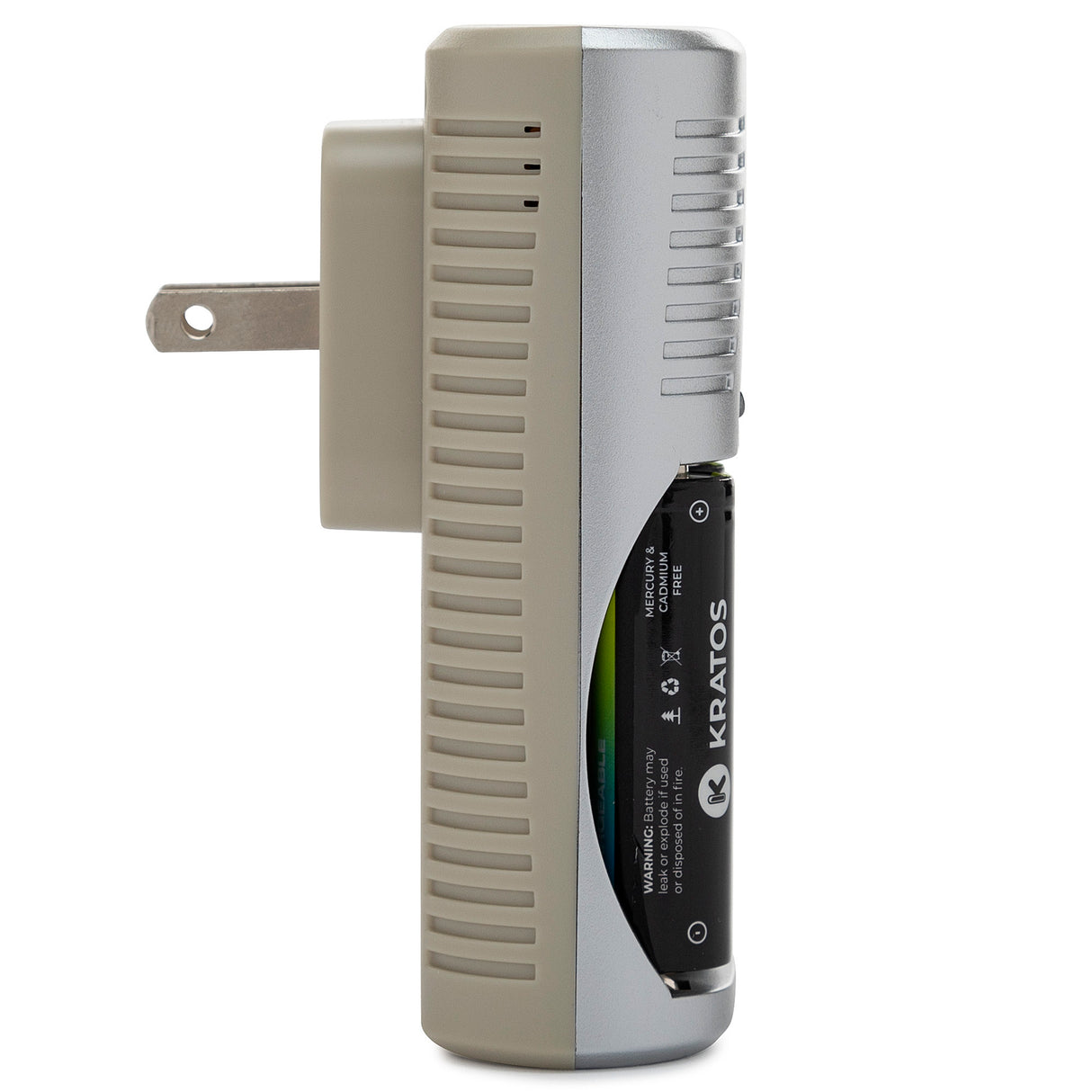 Kratos Power Rapid Travel Charger with 4 AA NiMH Rechargeable Batteries