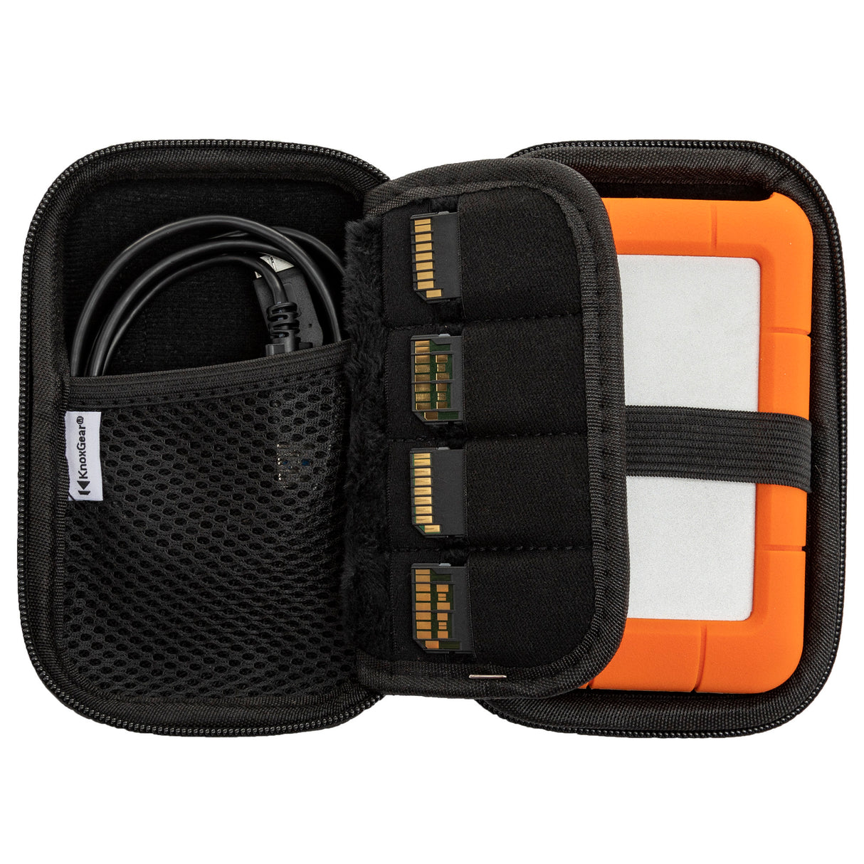 Knox Gear Travel Organizer and Storage Case for Small Electronics/Accessories