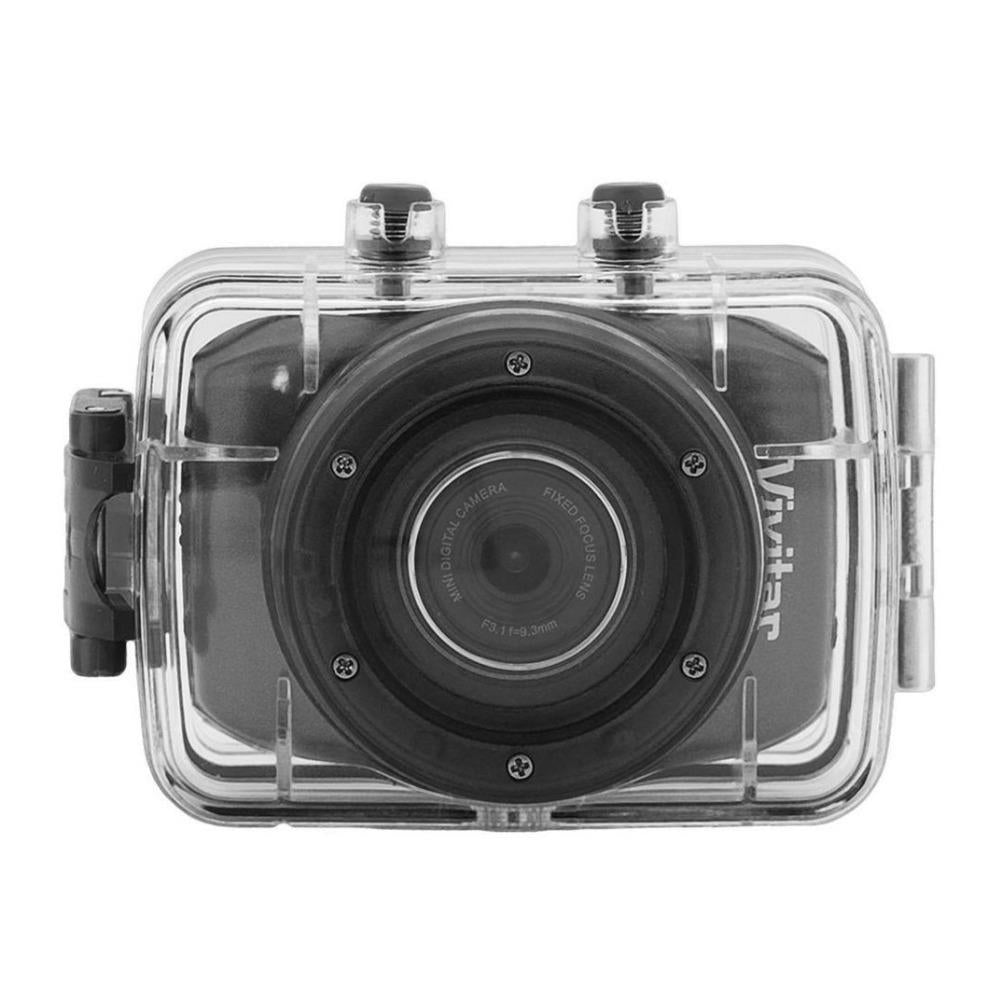 Vivitar DVR781HD HD Action Cam with LCD Rear Screen and Waterproof Case (Black) Bundle