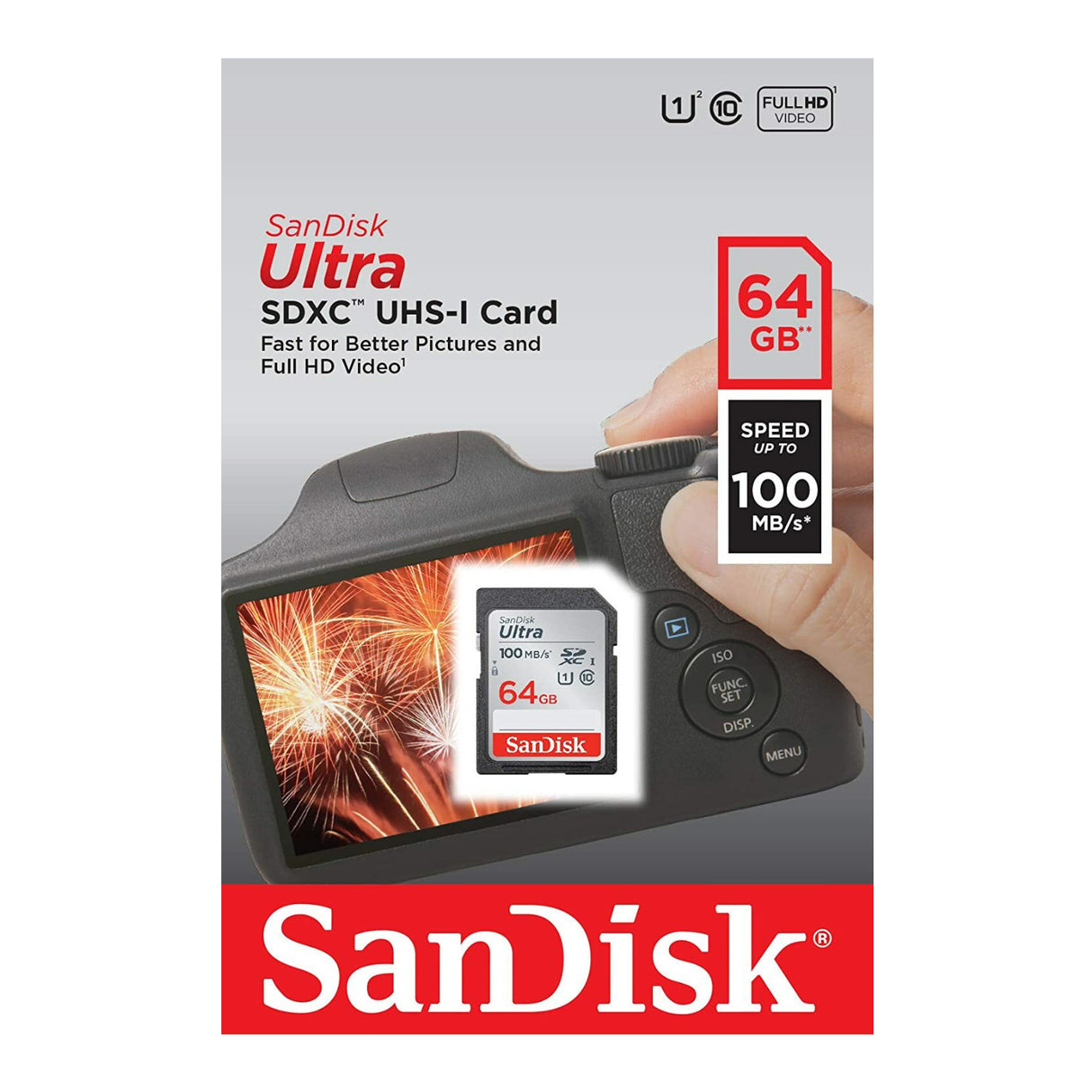 SanDisk 64GB Ultra SDXC UHS-I 100MB/s Memory Card