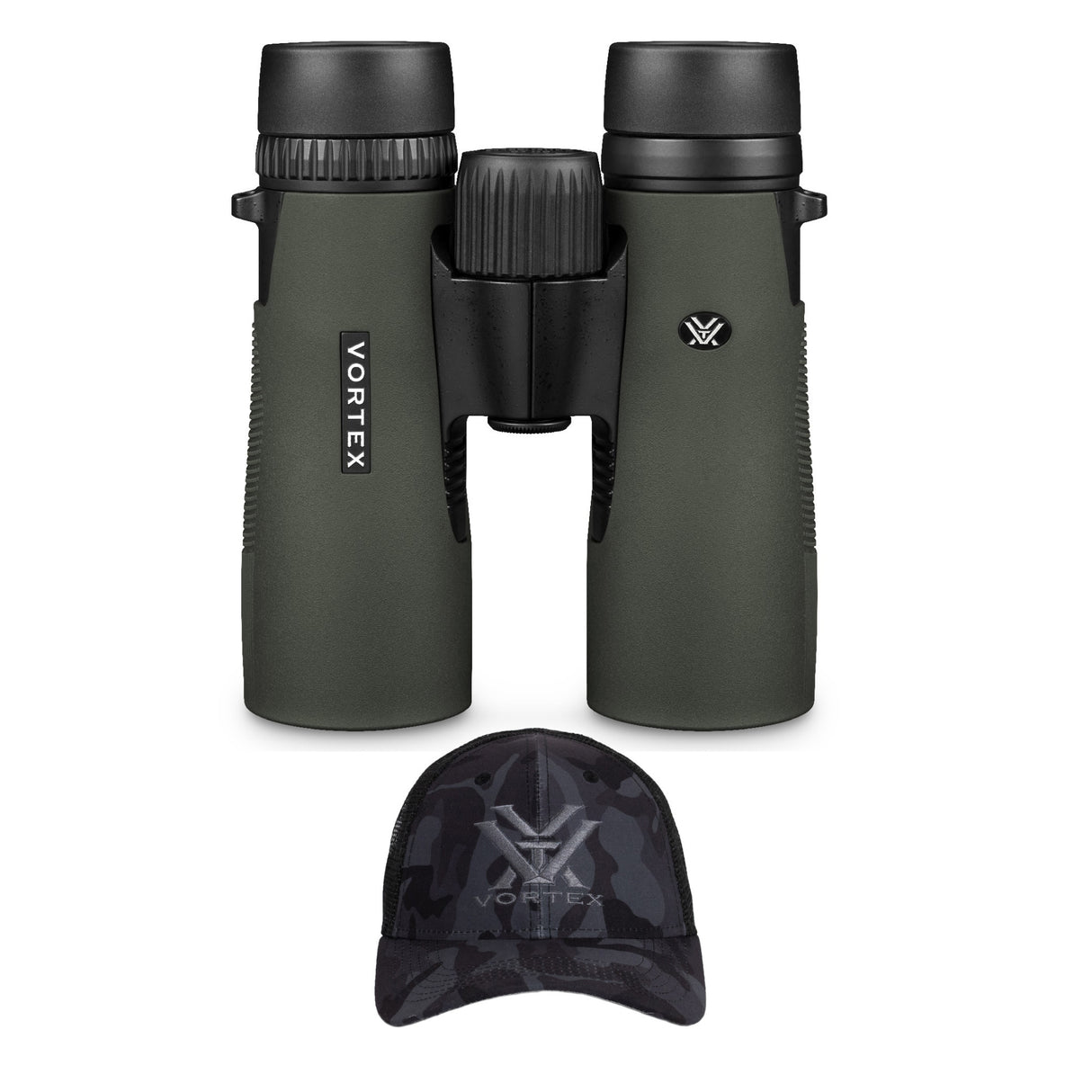 Vortex 10x42 Diamondback HD Roof Prism Binoculars with GlassPak Binocular Harness Case and Cap
