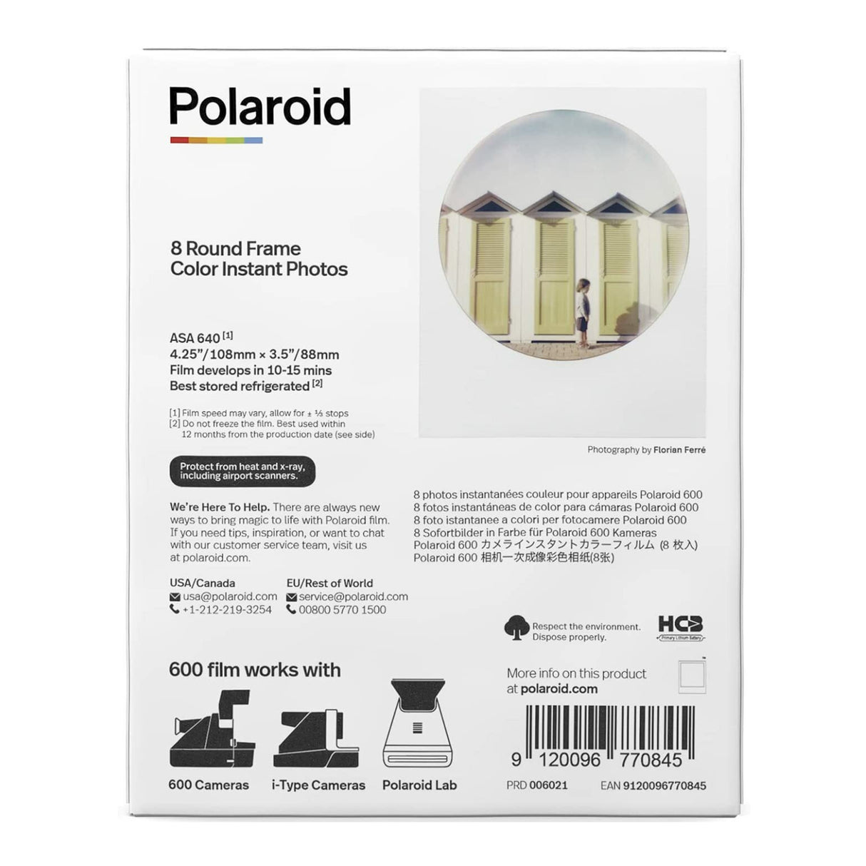 Polaroid Originals 600 Round Instant Color Film