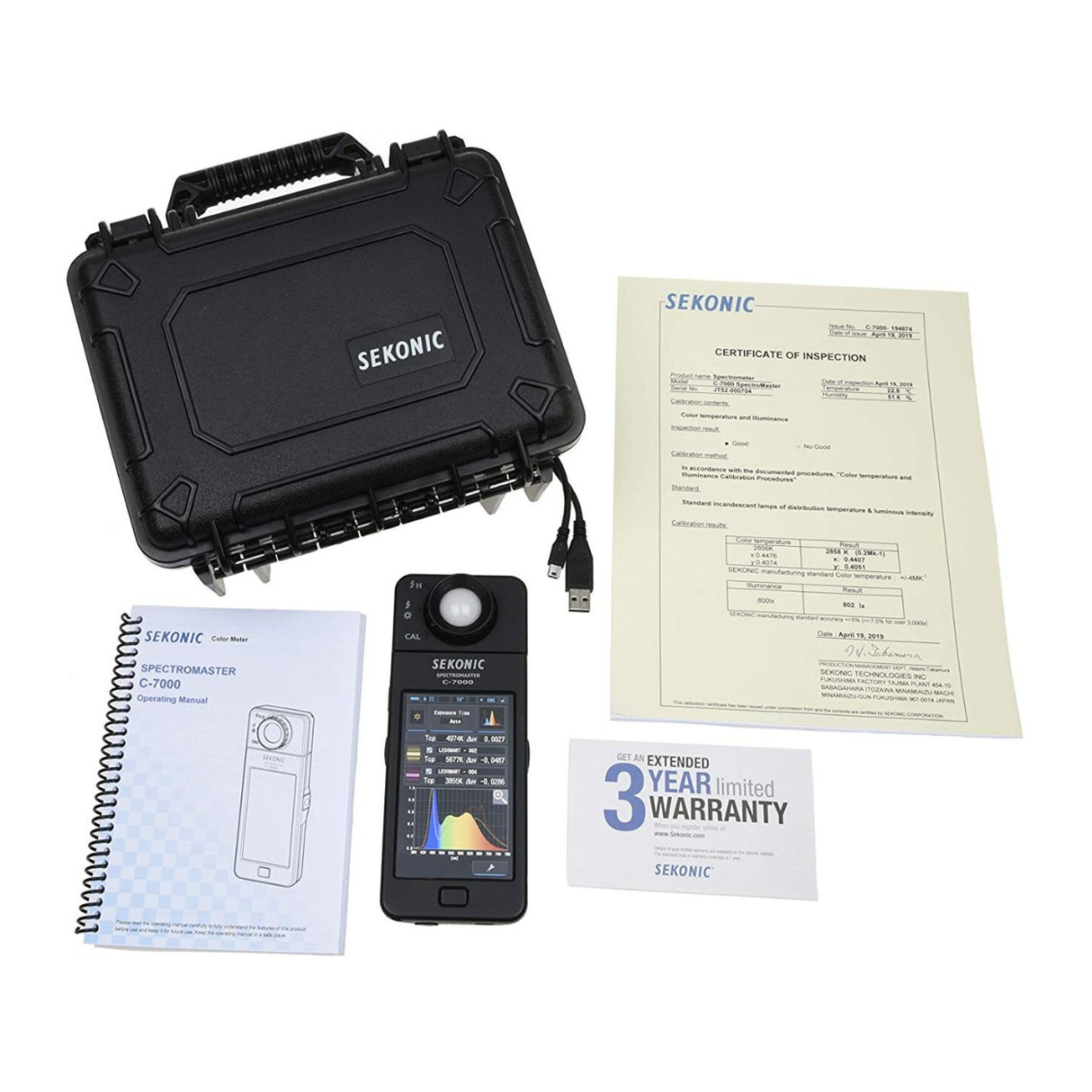 Sekonic C-7000 SpectroMeter Color Meter Bundle Kit