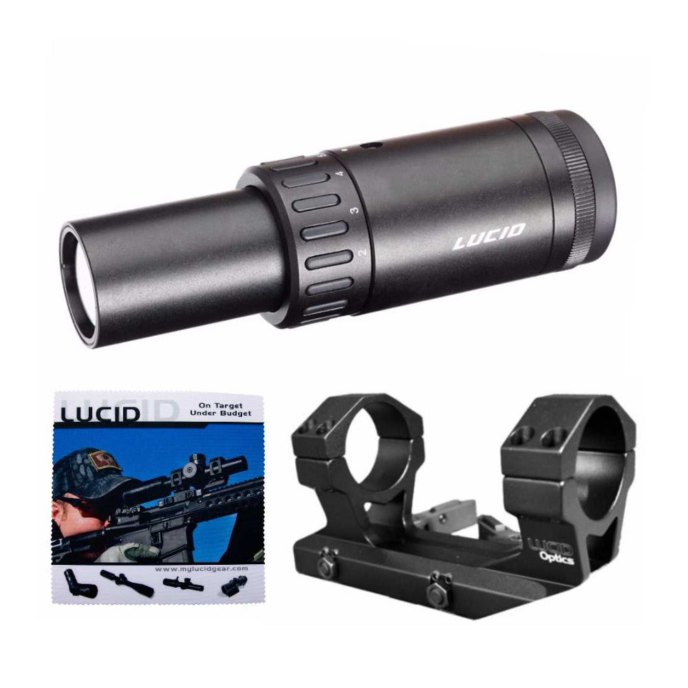 Lucid Magnifier for HD7 and M7 Red Dot Sights with 30mm Quick Detach Mount