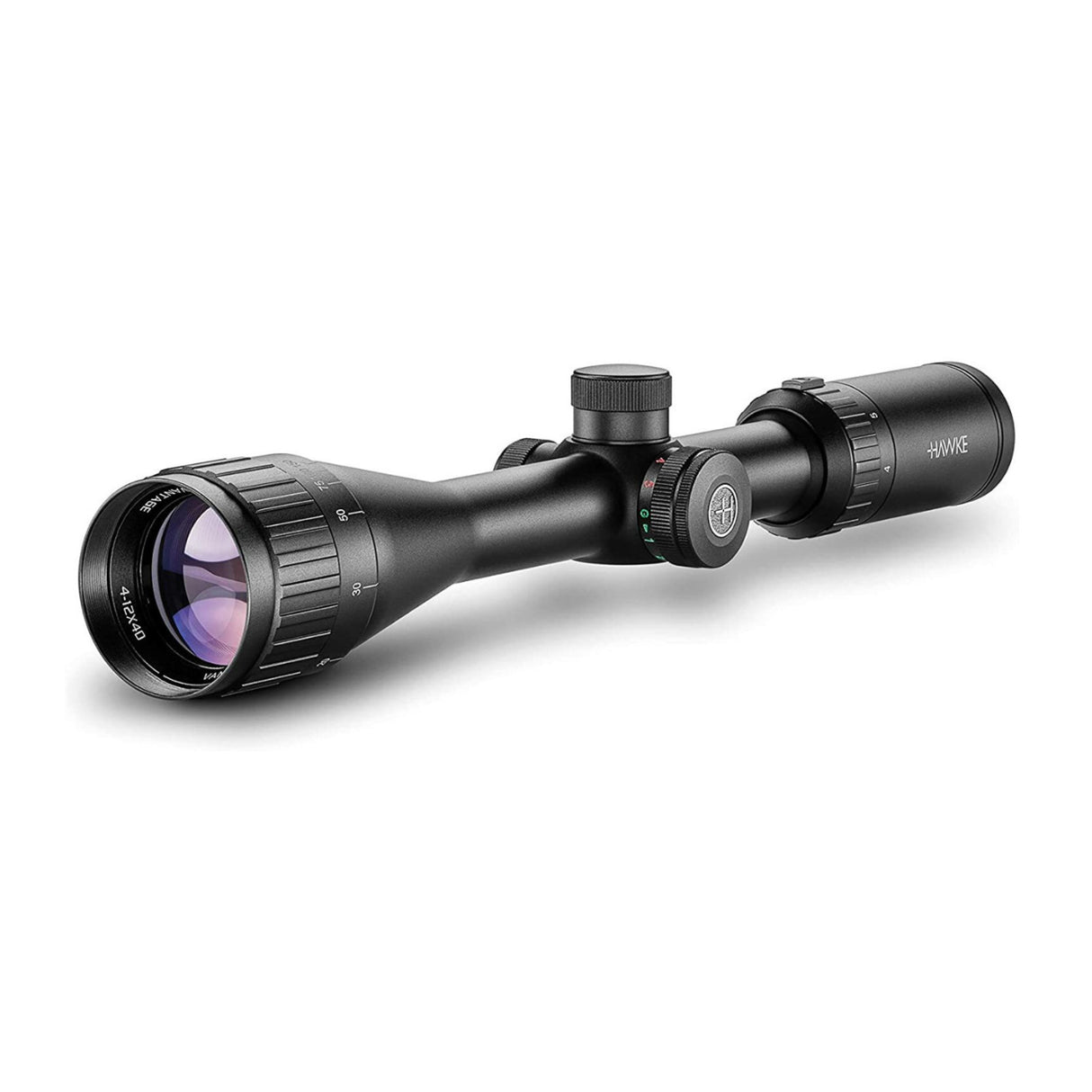 Hawke Sport Optics Vantage 4-12x40 Rimfire .17 HMR Riflescope with 2-Piece Medium Riflescope Rings