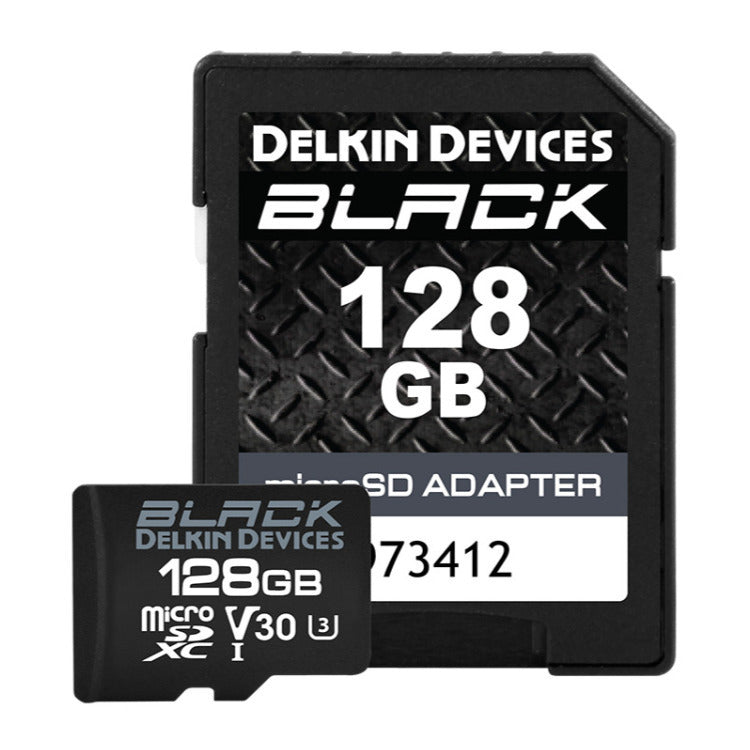 Delkin Devices 128GB UHS-I MicroSDXC Memory Card with SD Adapter (Black)