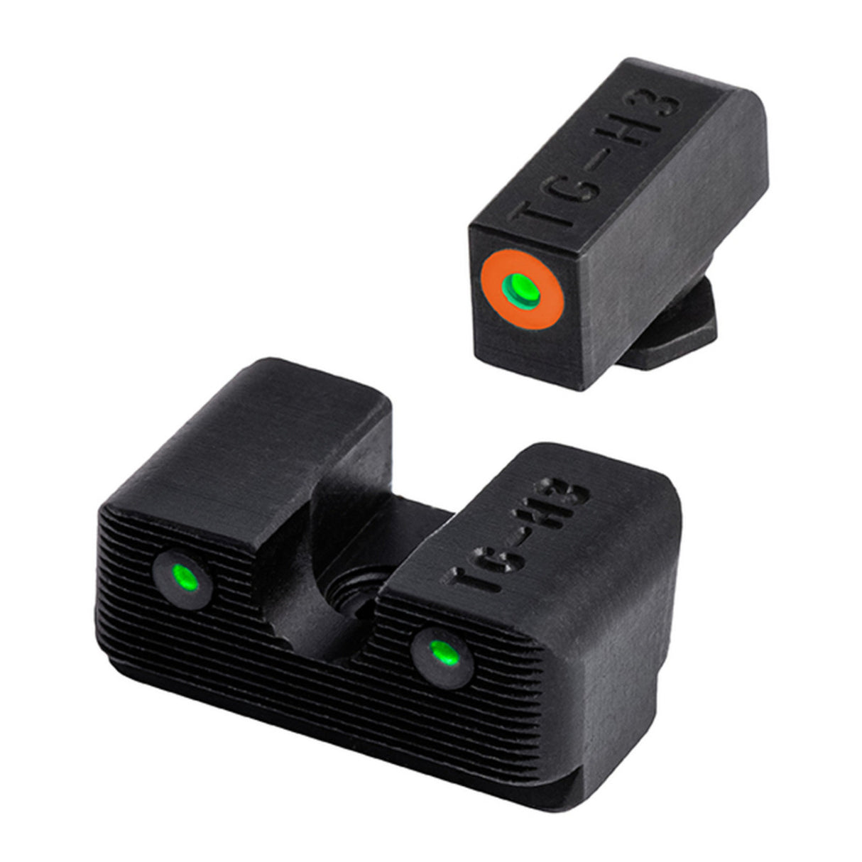 TruGlo Tritium Glow-in-The-Dark Handgun Night Sights (Glock Low, Orange)