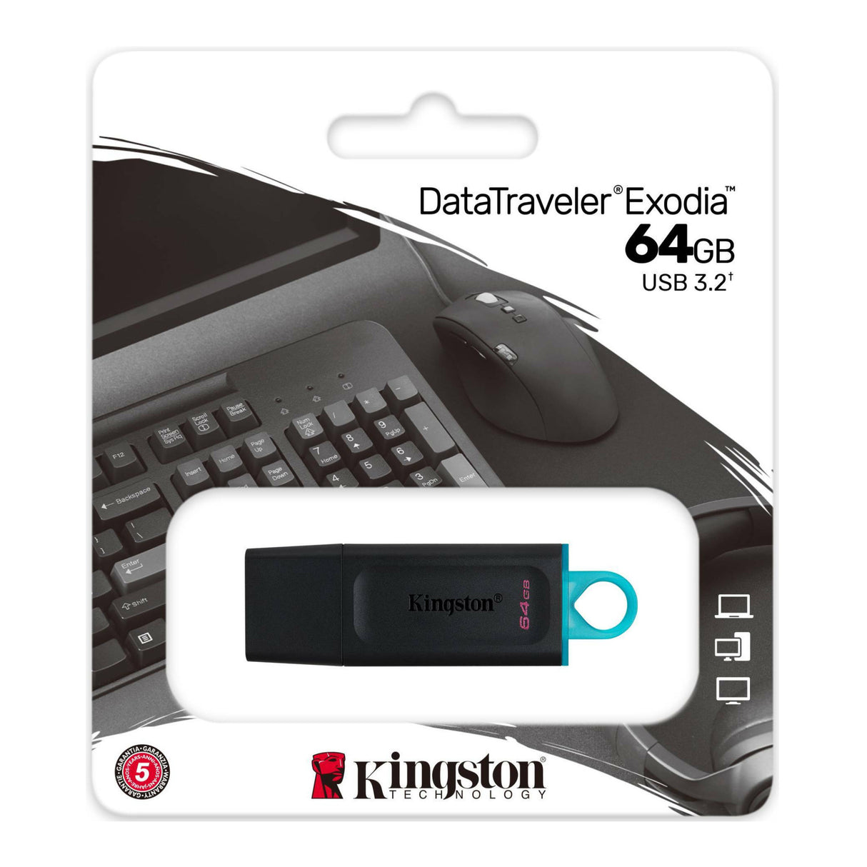 Kingston 64GB DataTraveler Exodia Flash Drive