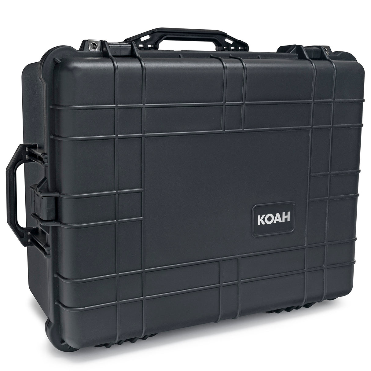 Koah Weatherproof Wheeled Hard Case with Customizable Foam (25 x 20 x 12 Inch, 2-Pack)