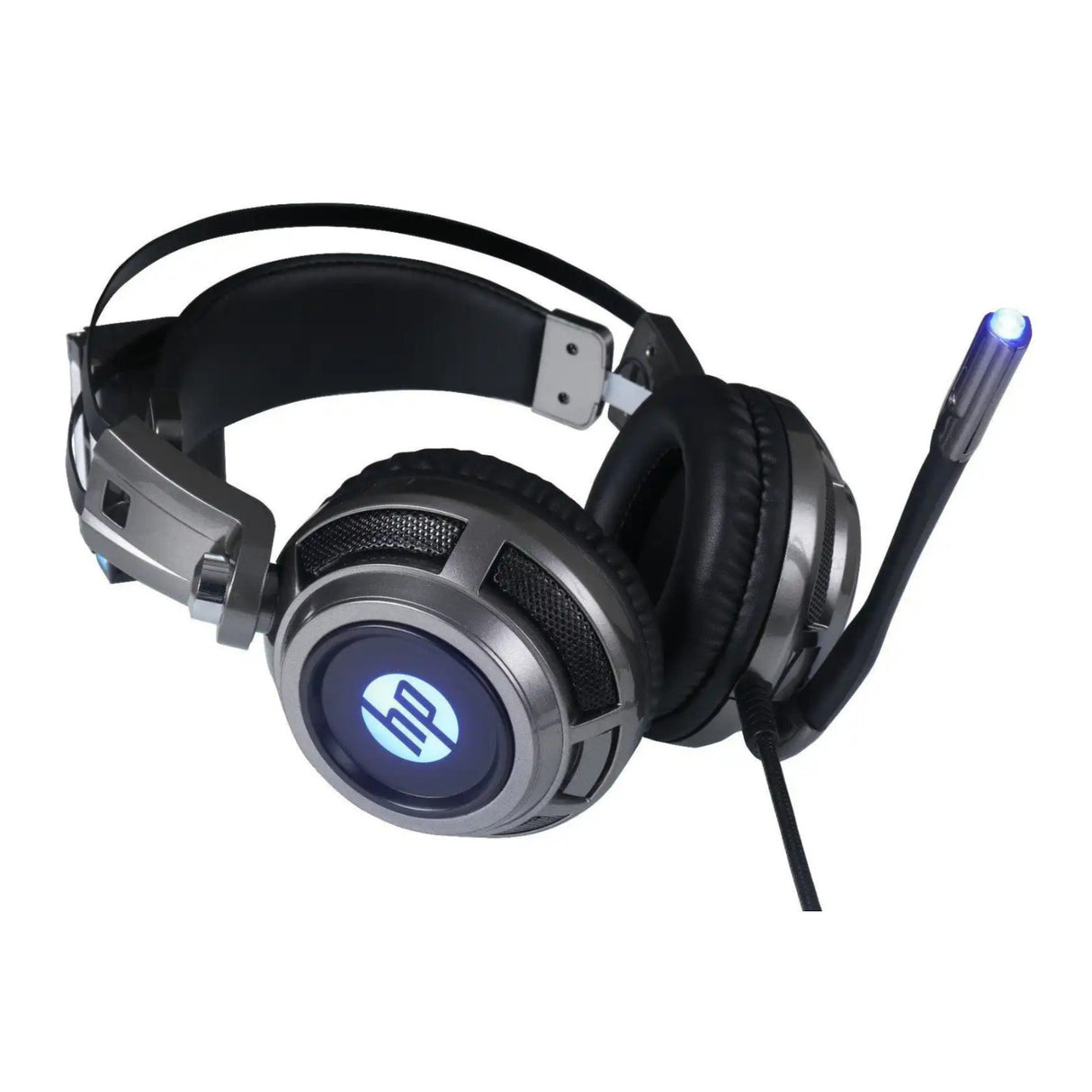 HP H200 Wired Gaming Headset with Mic and LED Light (Black)