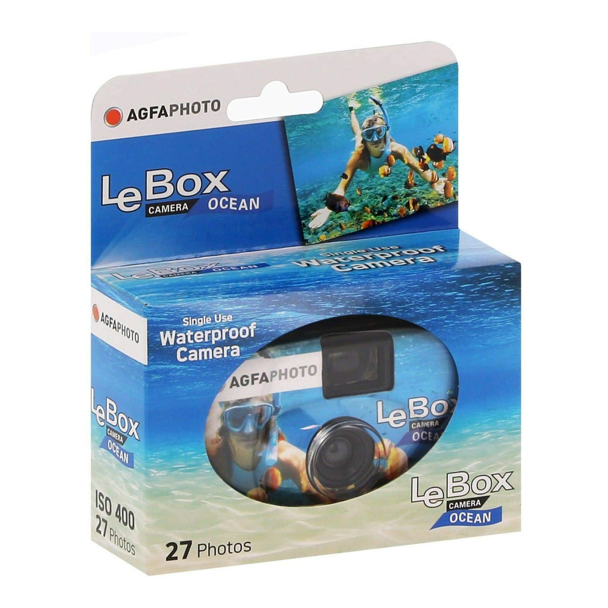 AgfaPhoto LeBox Ocean Waterproof Camera (27 Exposures)