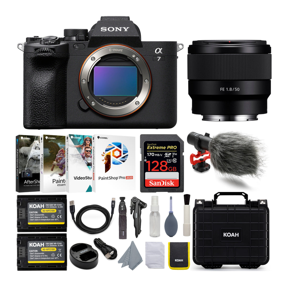 Sony Alpha 7 IV Full Frame Mirrorless Camera with FE 50mm f/1.8 Lens Kit