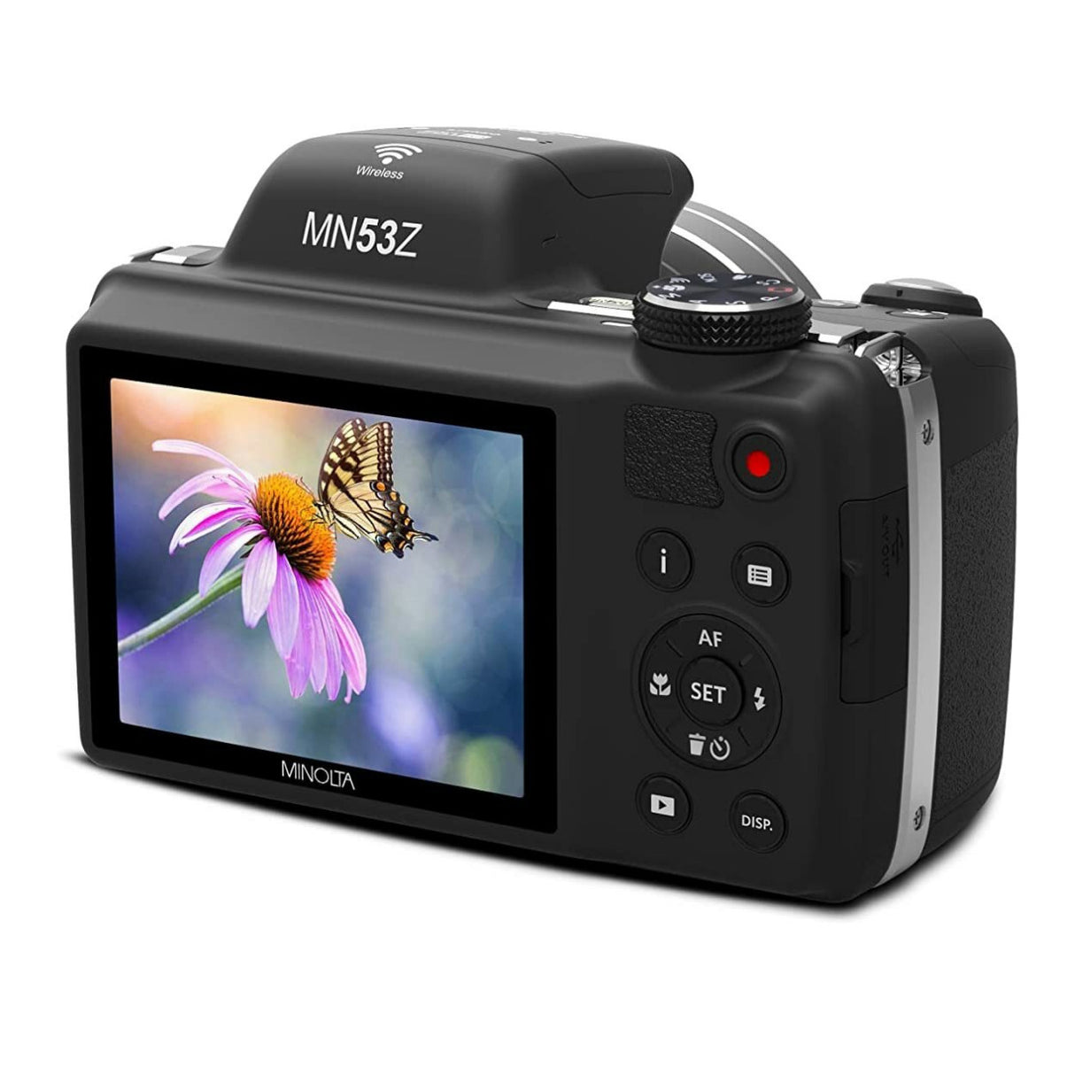 Minolta MN53Z Pro Shot 16MP Full HD Digital Camera with 53x Optical Zoom (Black)