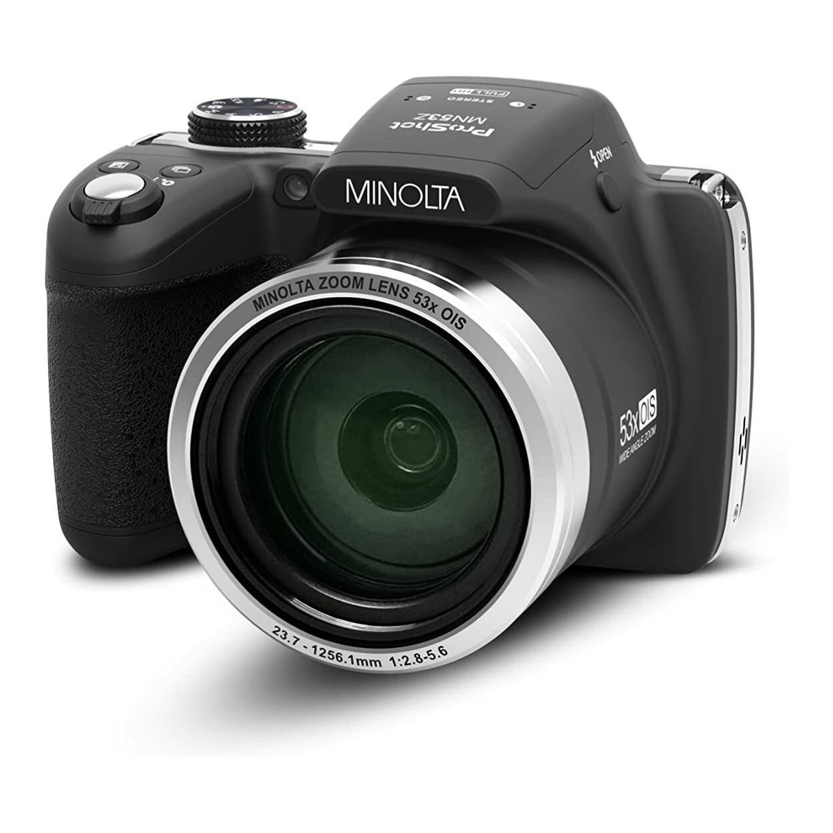 Minolta MN53Z Pro Shot 16MP Full HD Digital Camera with 53x Optical Zoom (Black)