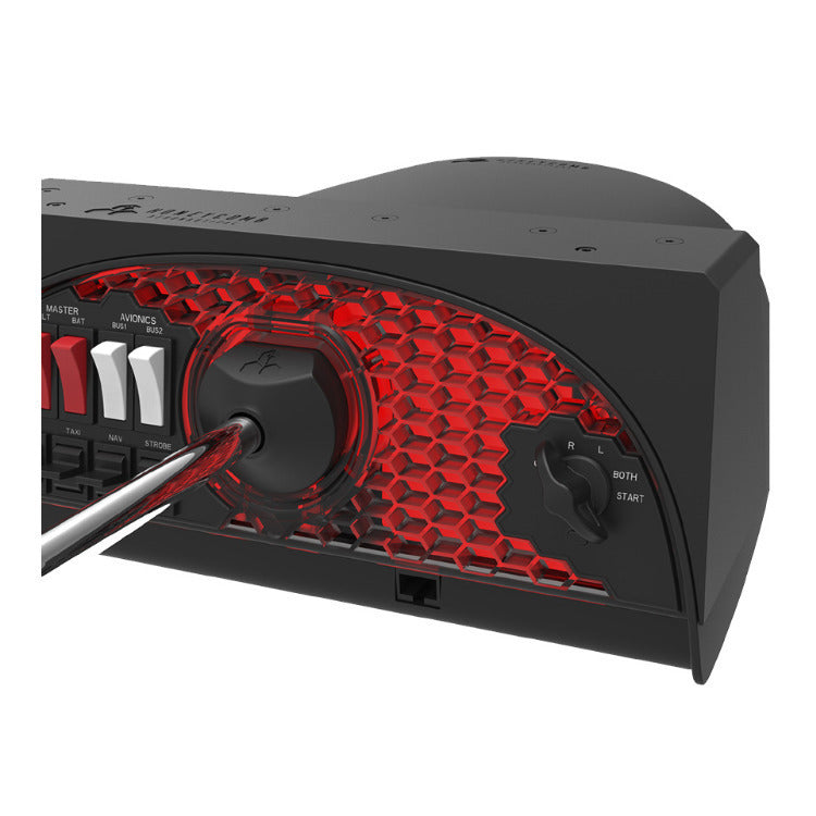 Honeycomb Aeronautical Alpha Flight Controls Yoke with Throttle Quadrant and USB 3.0 Hub