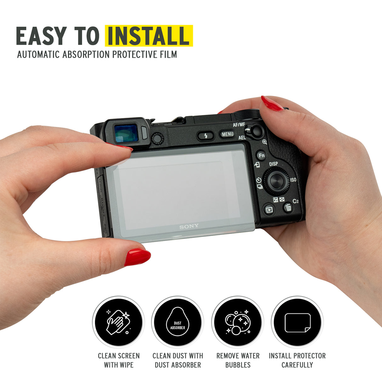 Koah LCD Ultra Armor Screen Protector for Sony a6000, a6400 and a6600 Series Cameras