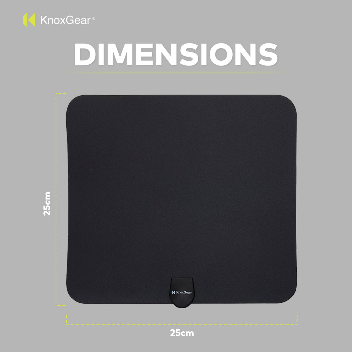 Knox Gear Ultra Thin Digital HDTV Antenna with Built-In Detachable Amplifier