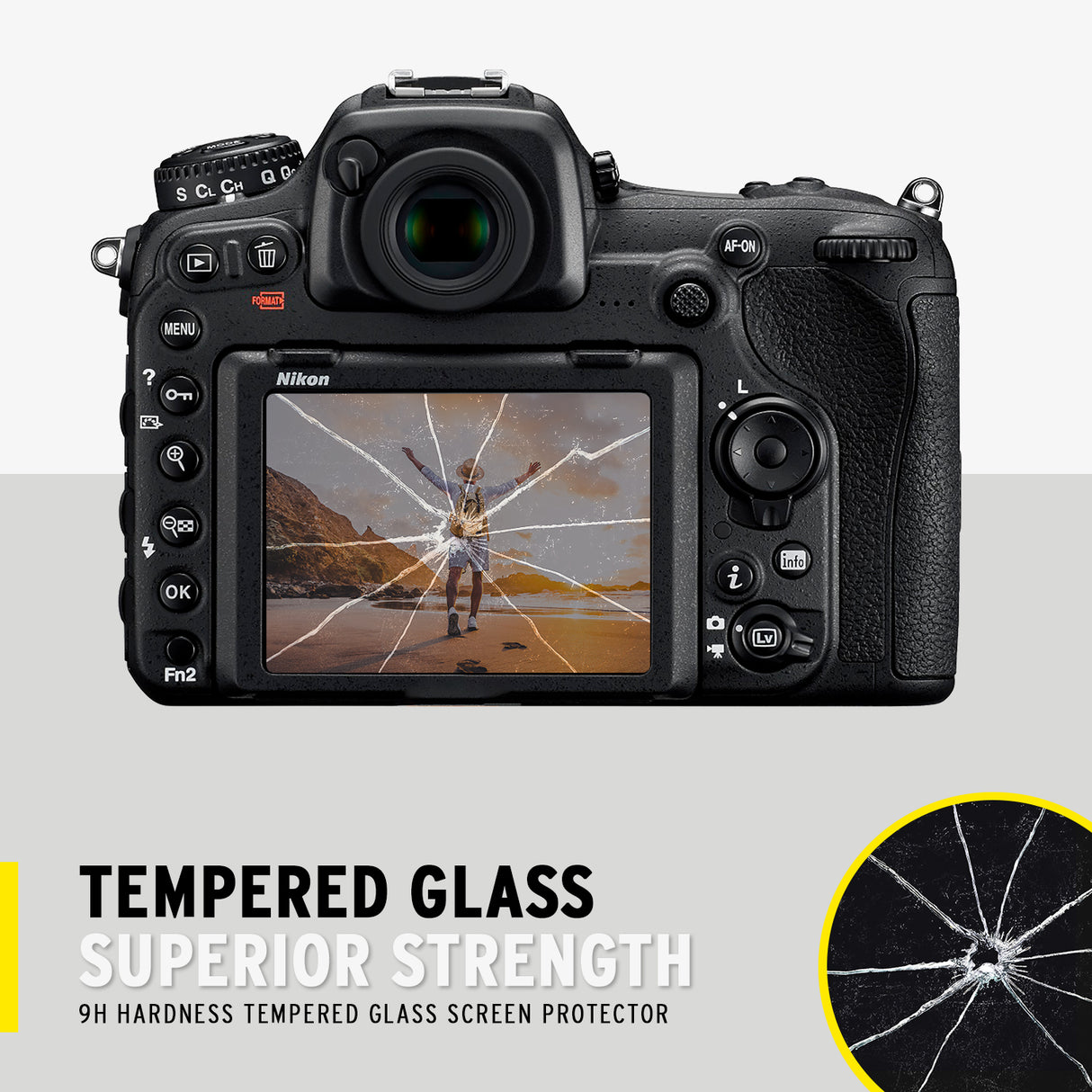 Koah LCD Ultra Armor Screen Protector for Nikon D5500 and D5600 Series Cameras