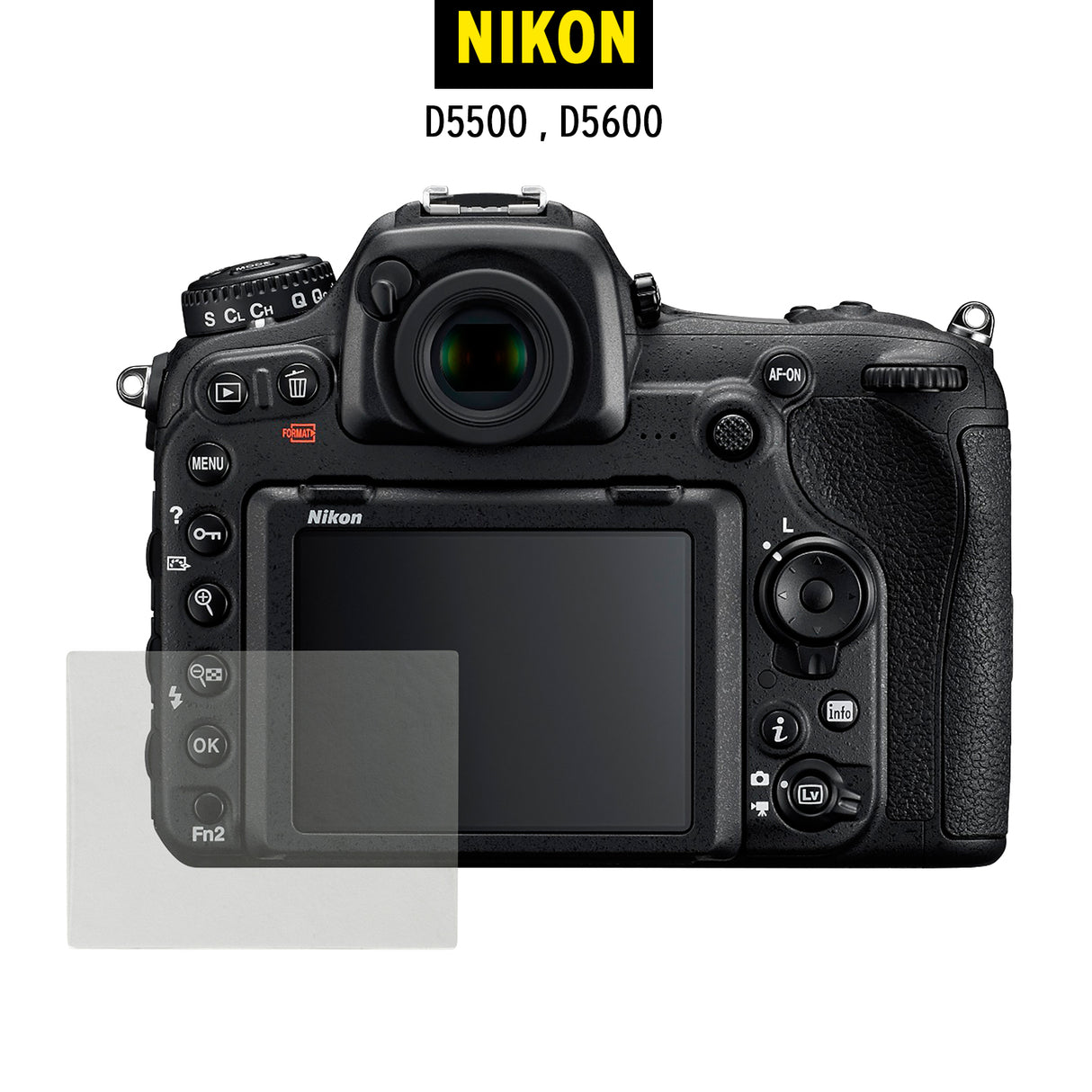 Koah LCD Ultra Armor Screen Protector for Nikon D5500 and D5600 Series Cameras