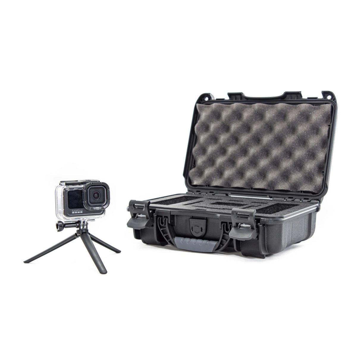 Nanuk 909 Waterproof Hard Case with Foam Insert for GoPro Hero 9 and 10 (Black)
