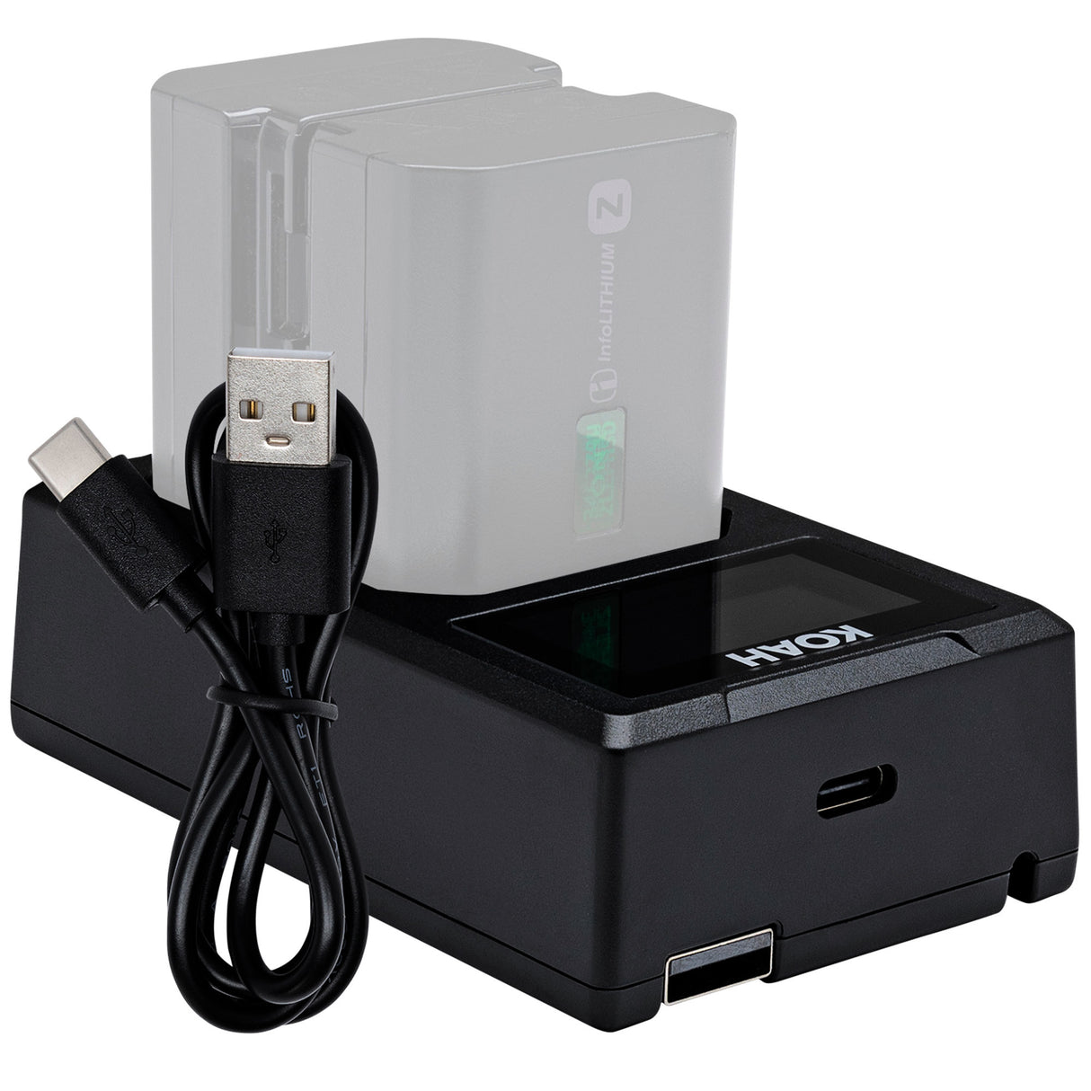 Sony 64GB UHS-II Tough G-Series SD Card with Rechargeable Battery Pack and Dual USB-C Charger Bundle