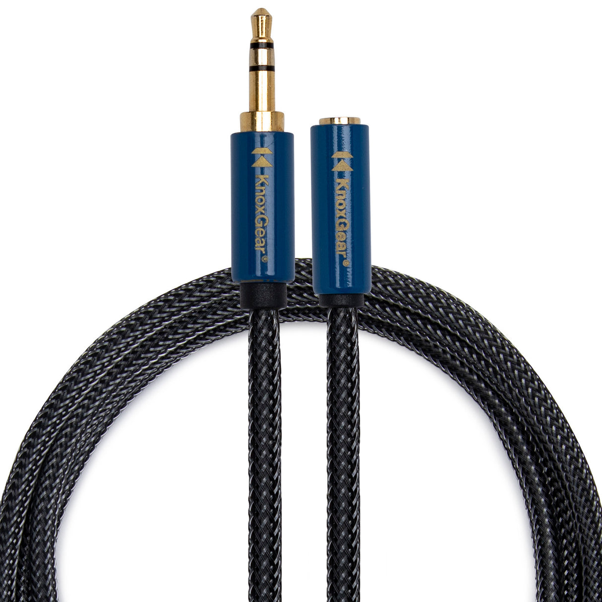 Sony MDR7506 Folding Professional Closed Ear Headphones with Knox Gear Nylon Braided 3.5mm Cable