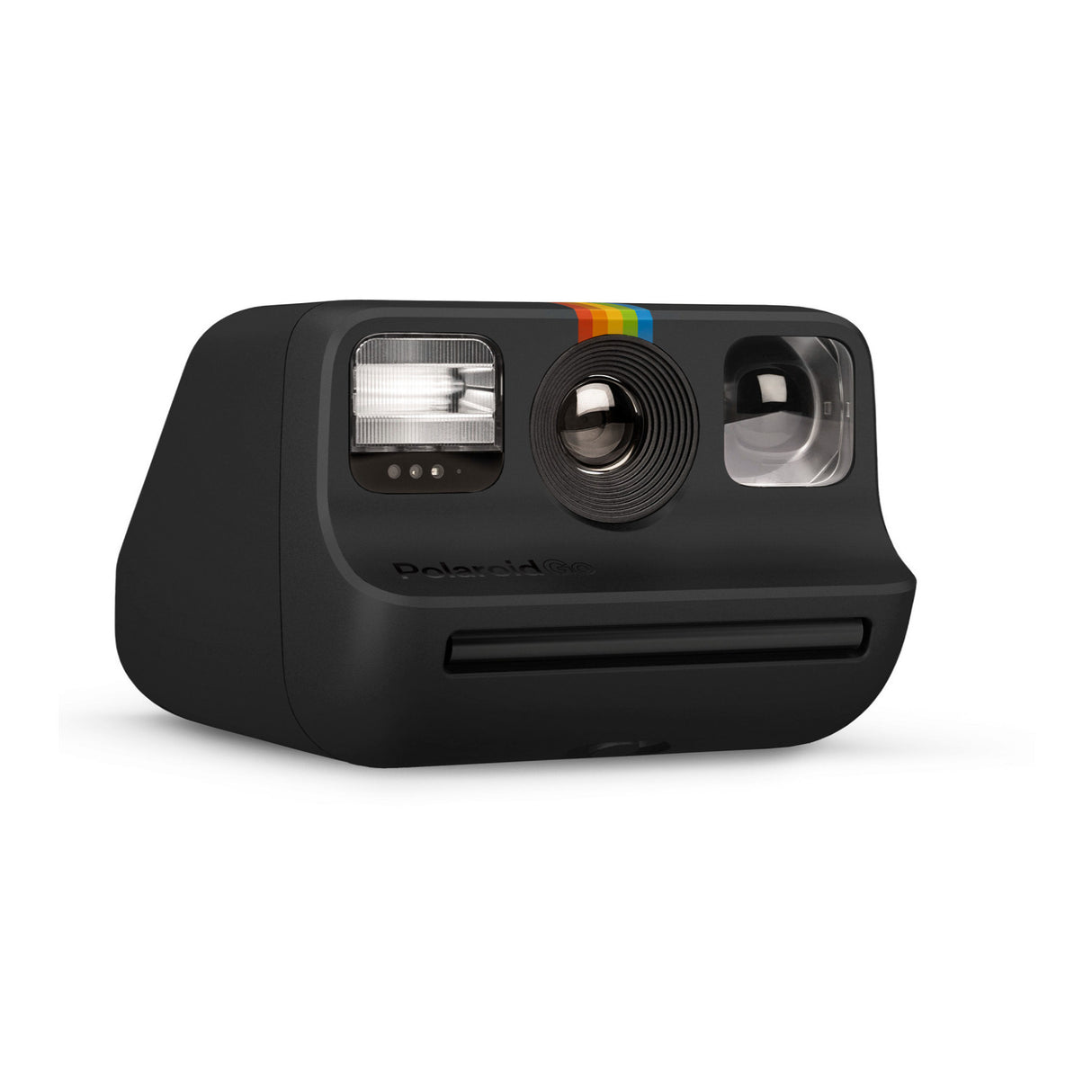 Polaroid Go Instant Camera (Black) with 5 Color Go Film Packs and PhotoBox