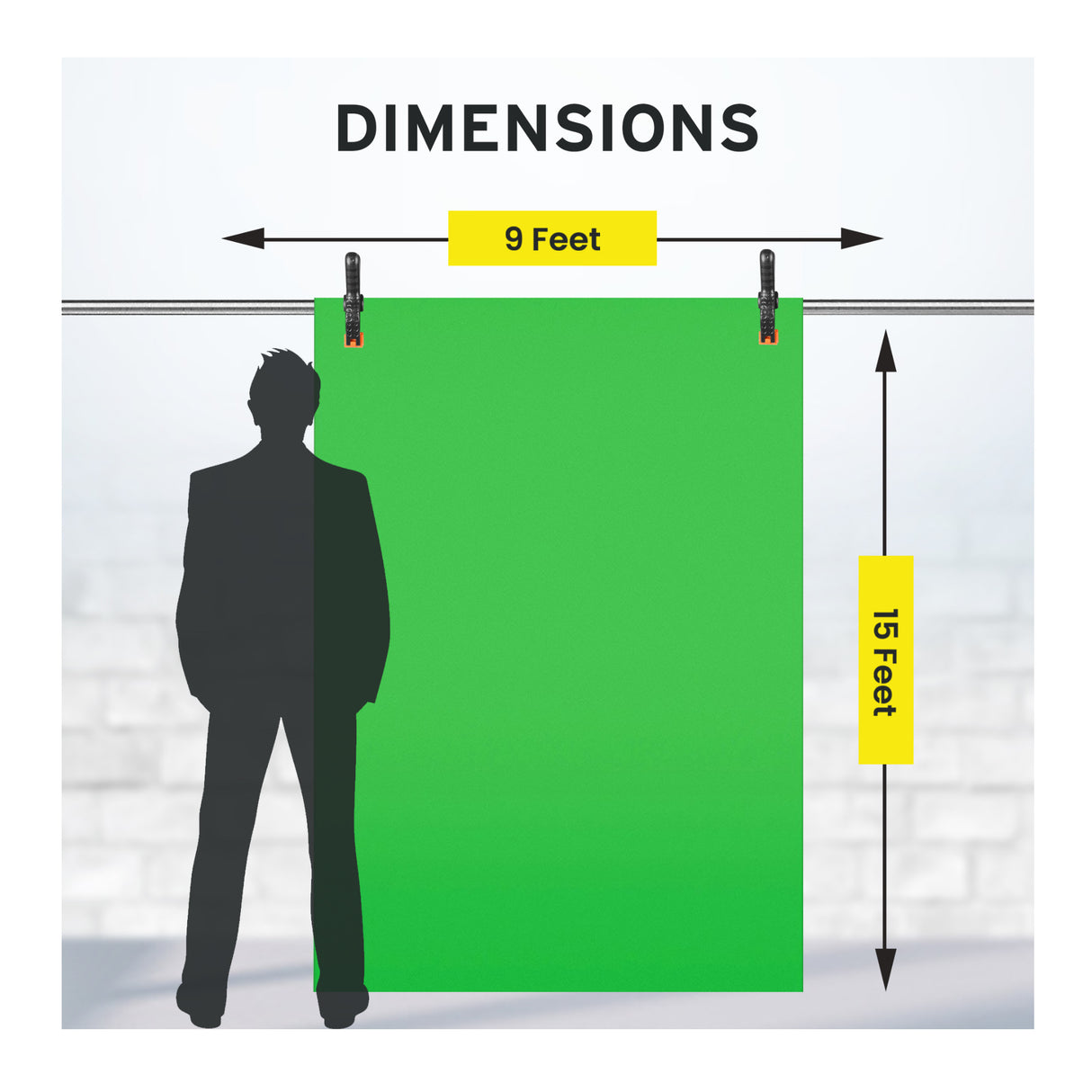Koah Backdrop Background Screen with Clamps