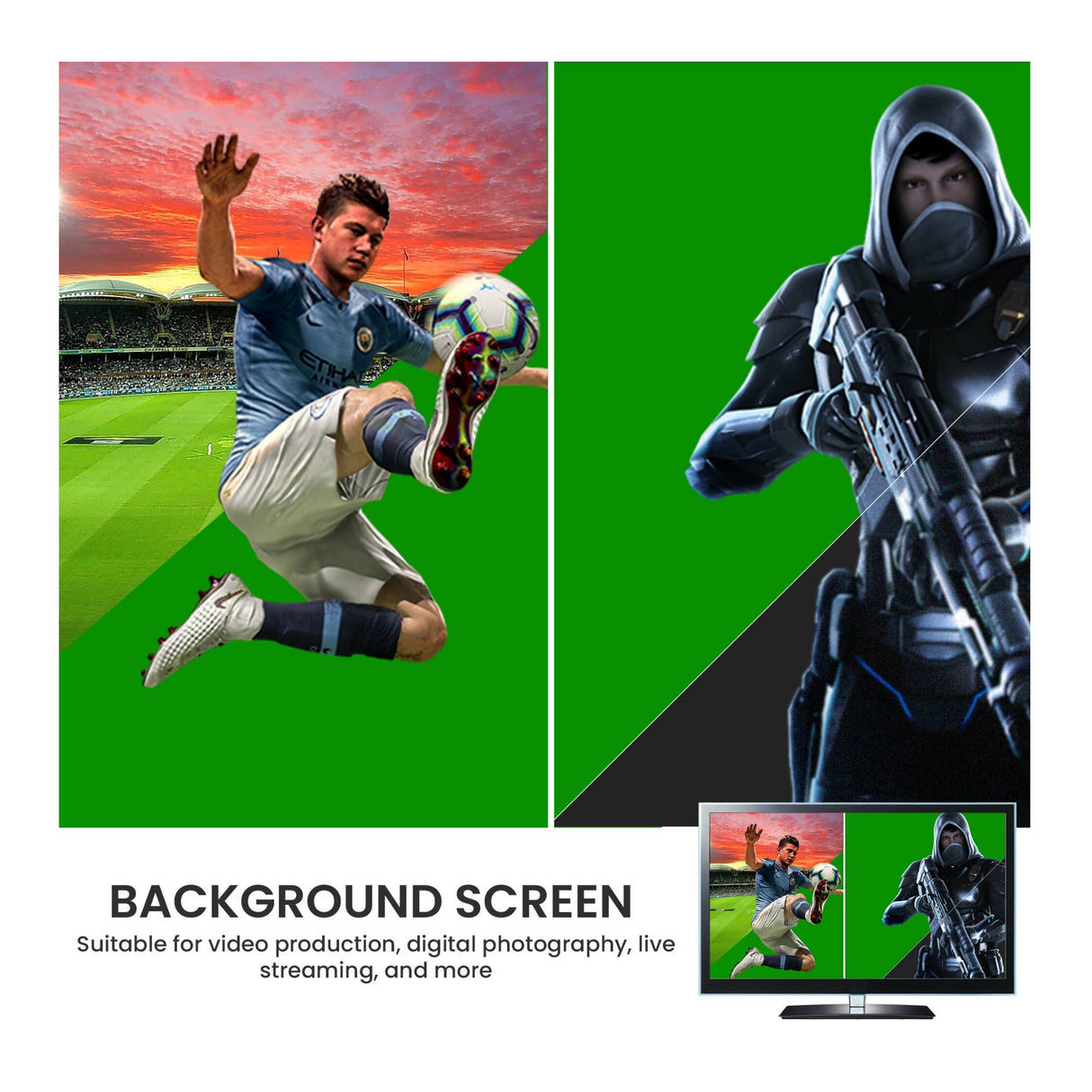 Koah Backdrop Background Screen with Clamps