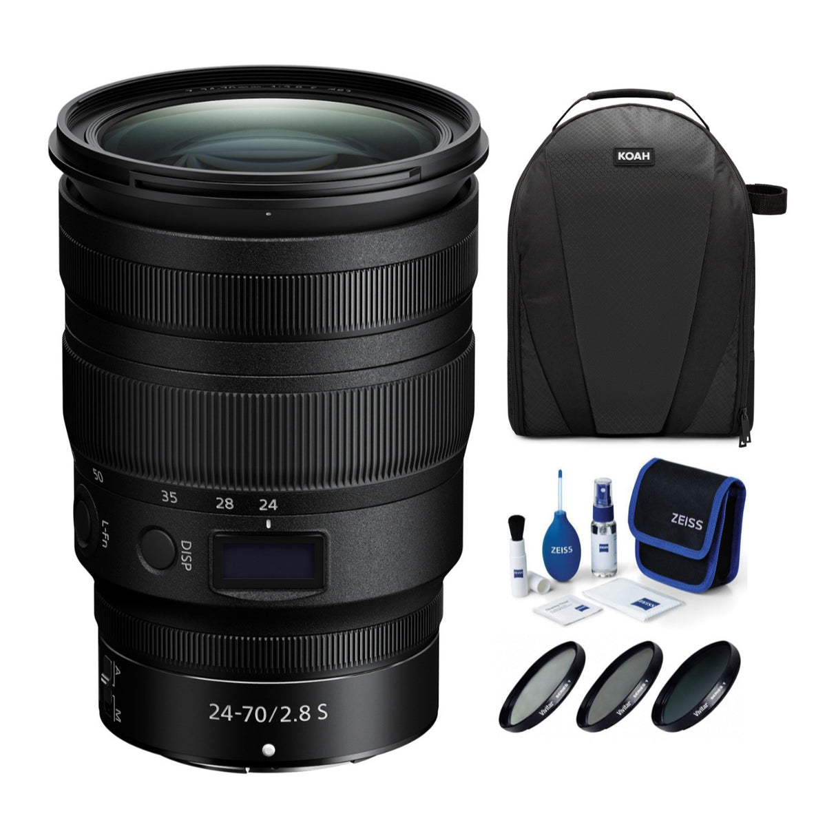 Nikon NIKKOR Z 24-70mm f/2.8 S Lens for Mirrorless Cameras with Backpack and Accessory Bundle