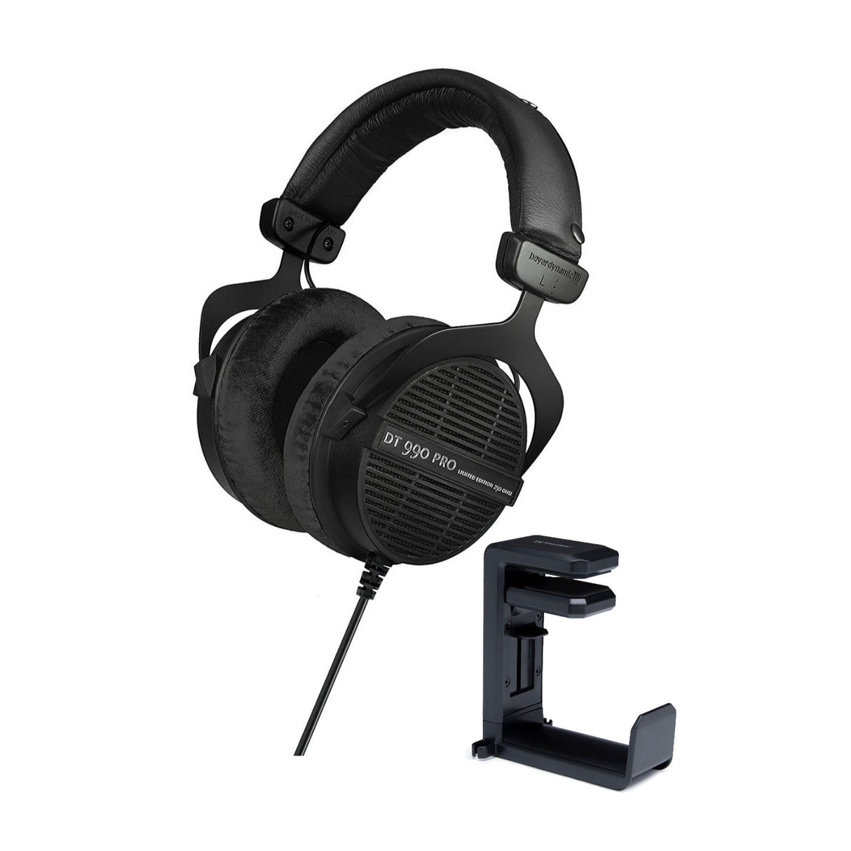 Beyerdynamic DT 990 PRO Studio Headphones (Ninja Black, Limited Edition) Bundle