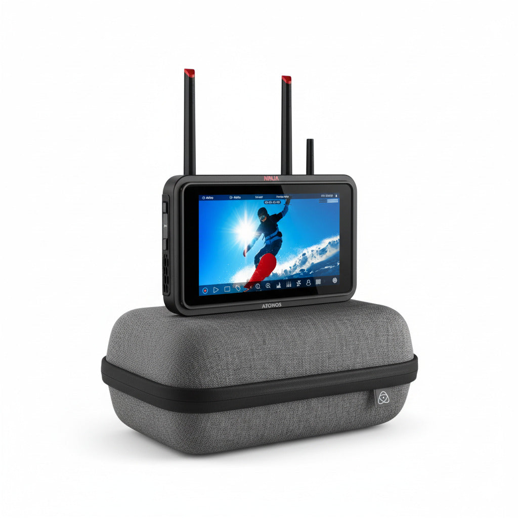 Atomos Ninja TX 5-inch 1500nit Monitor Recorder and Atomos Universal Power Kit