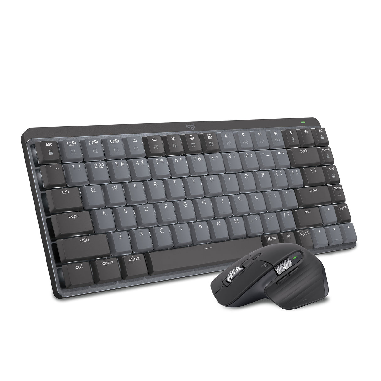 Logitech MX Mechanical Mini Clicky Keyboard (Graphite) with 3.0 USB Hub
