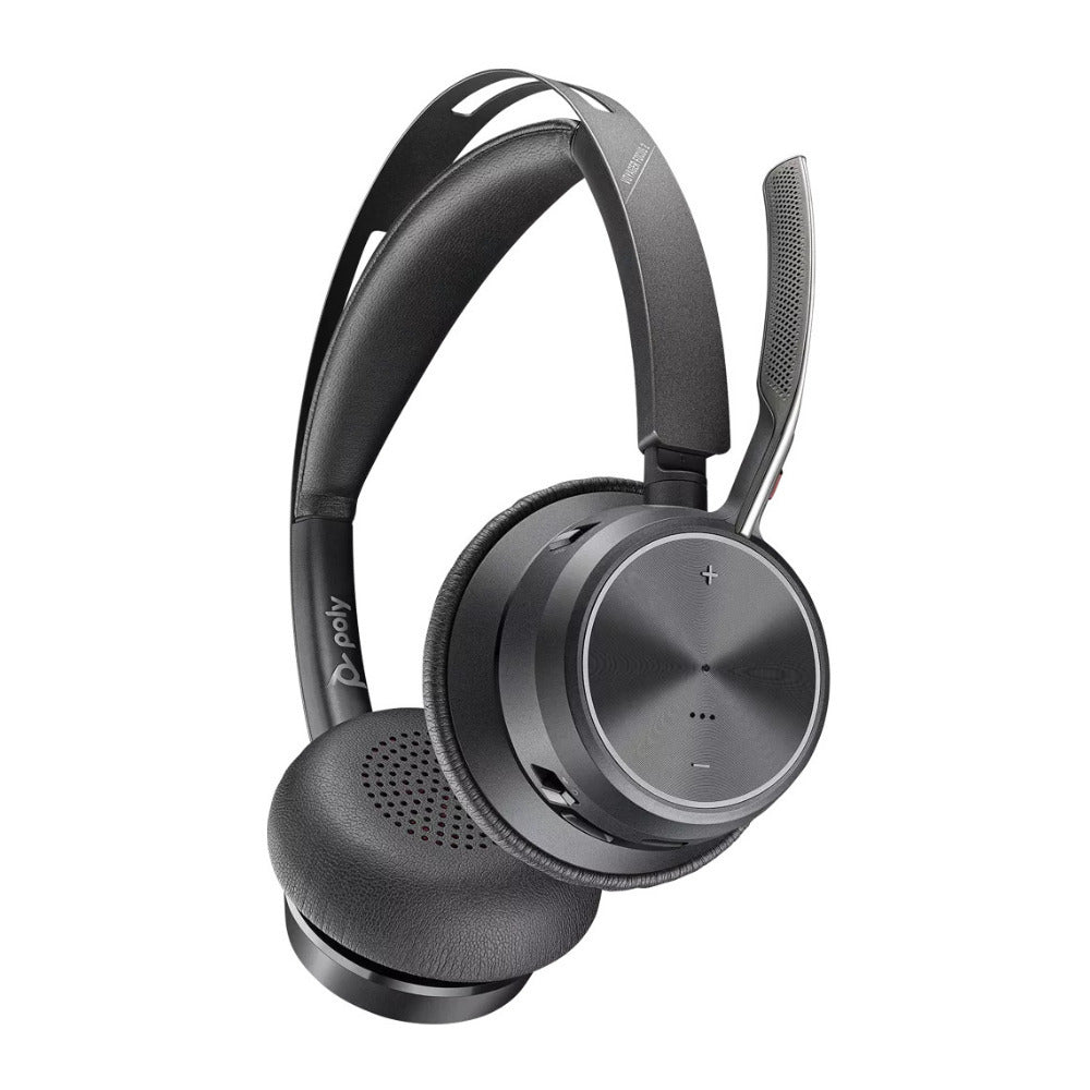 Plantronics Poly Voyager Focus 2 UC USB-A Headset with Stand