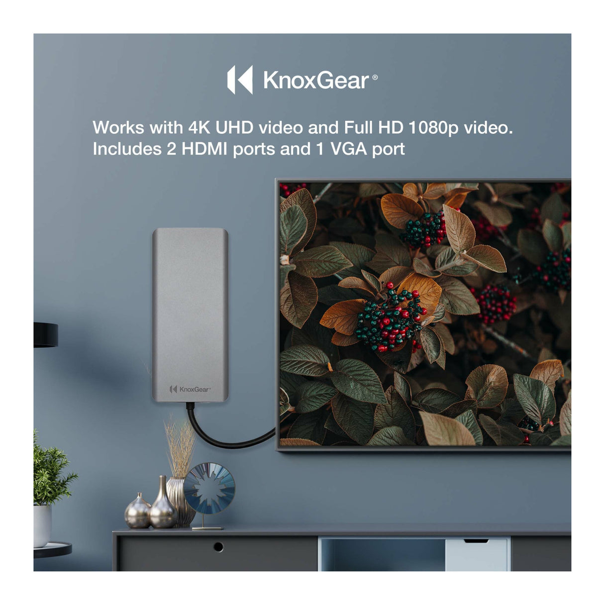 Knox Gear Kernel 13-in-1 USB-C PD Multiple Display Charging Port Hub