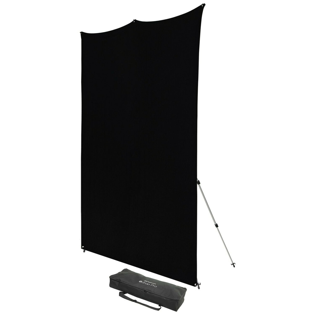 Westcott X-Drop Pro Wrinkle-Resistant 8 x 8 Feet Backdrop (Rich Black)
