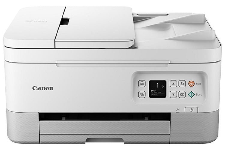 Canon PIXMA TR7020 Wireless Inkjet All-In-One Color Printer (White)