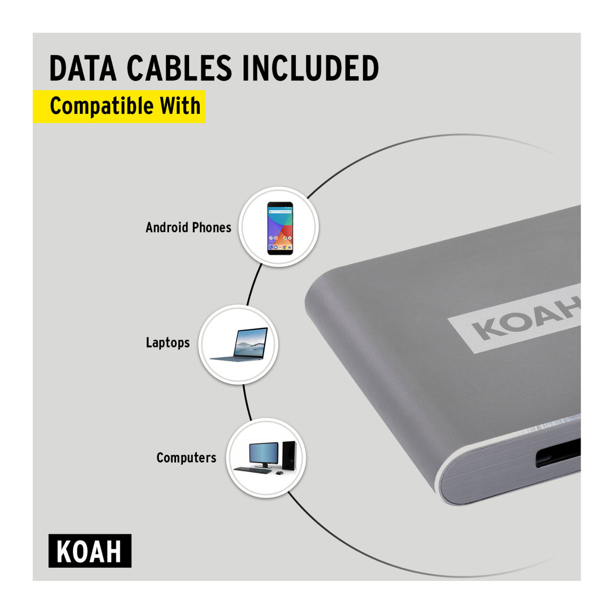 Koah Pro USB 3.1 Type-C XQD Compact Aluminum Shell Card Reader