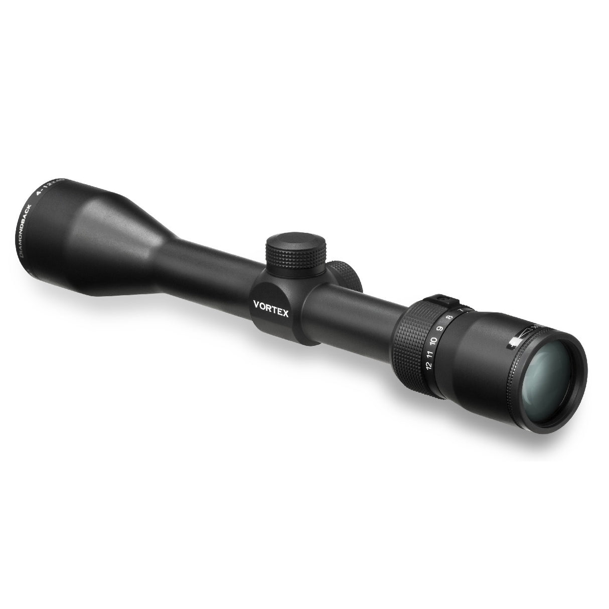 Vortex Diamondback 4-12x40 Riflescope (Dead-Hold BDC MOA Reticle) with 1-inch Scope Rings and Hat