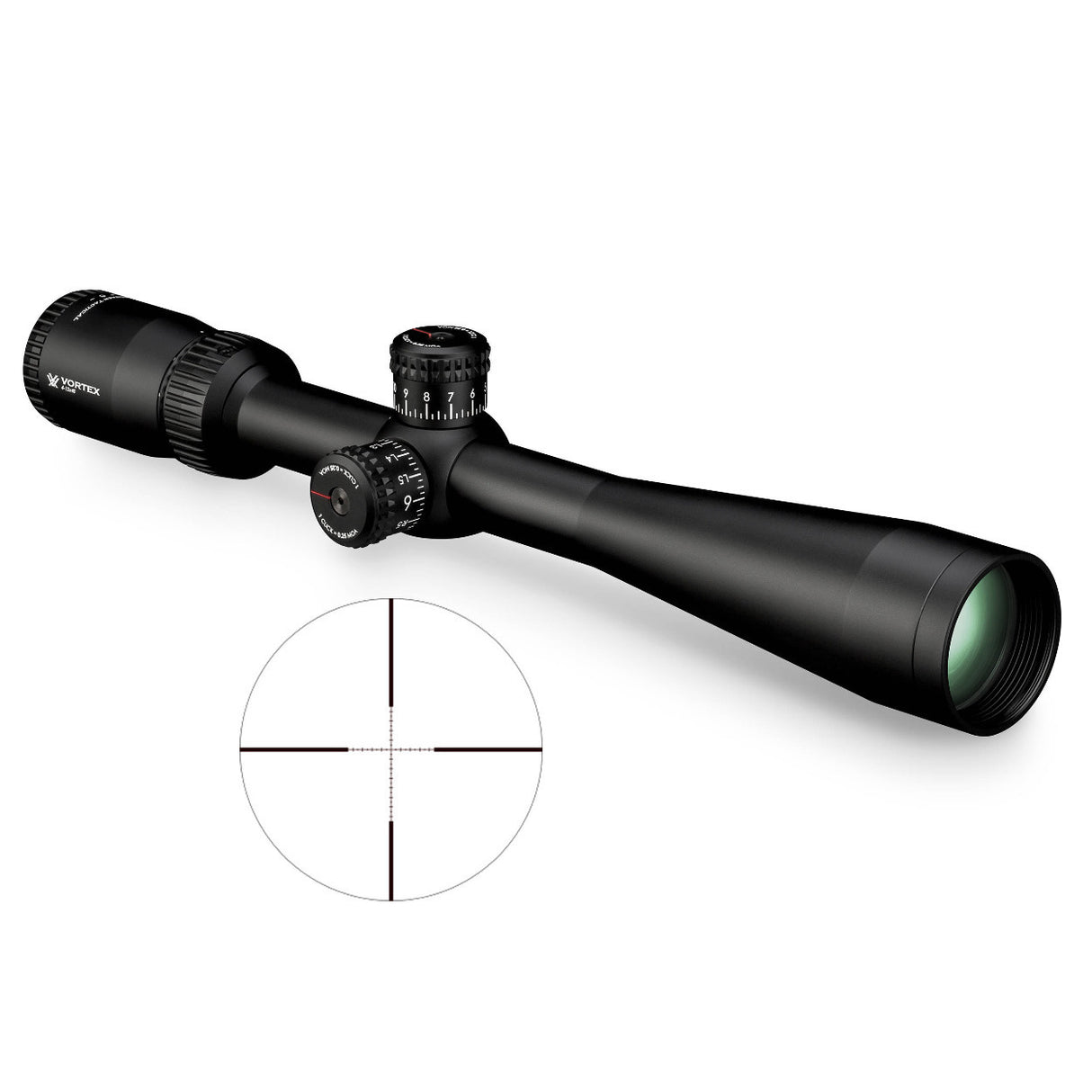 Vortex Diamondback Tactical 4-12x40 Riflescope (VMR-1 MOA Reticle) with 1-inch Scope Rings and Hat