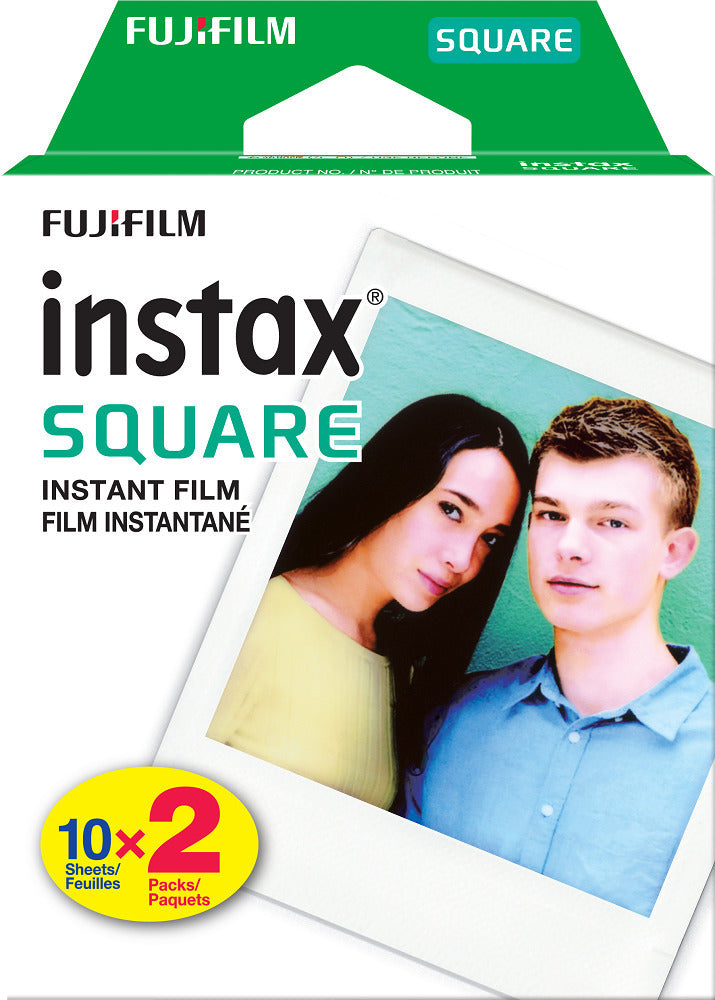 Fujifilm Instax Square Film Twin Pack (40 Exposures) with Case and Storage Box