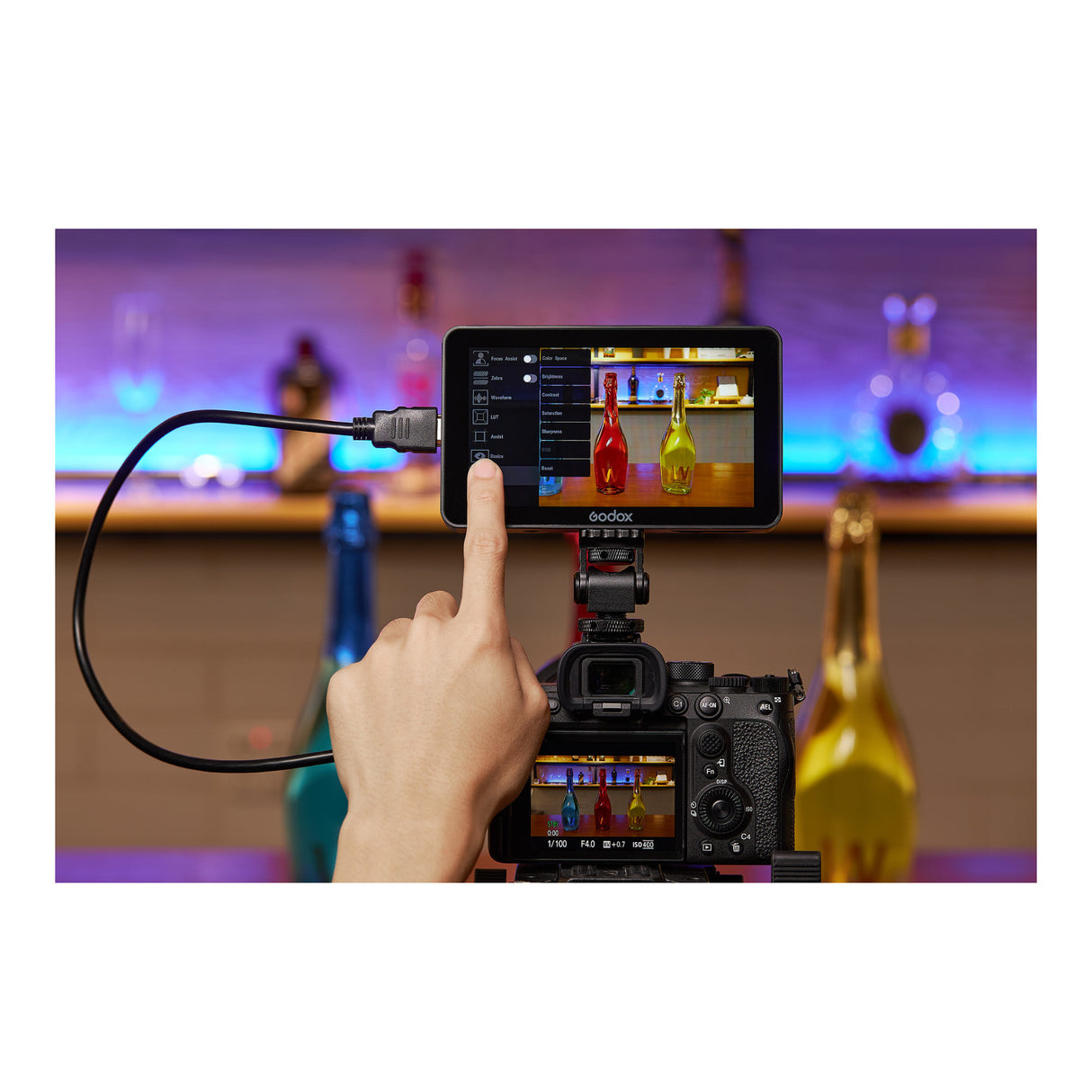 Godox 5.5" 4K HDMI Ultra Bright On-Camera Monitor