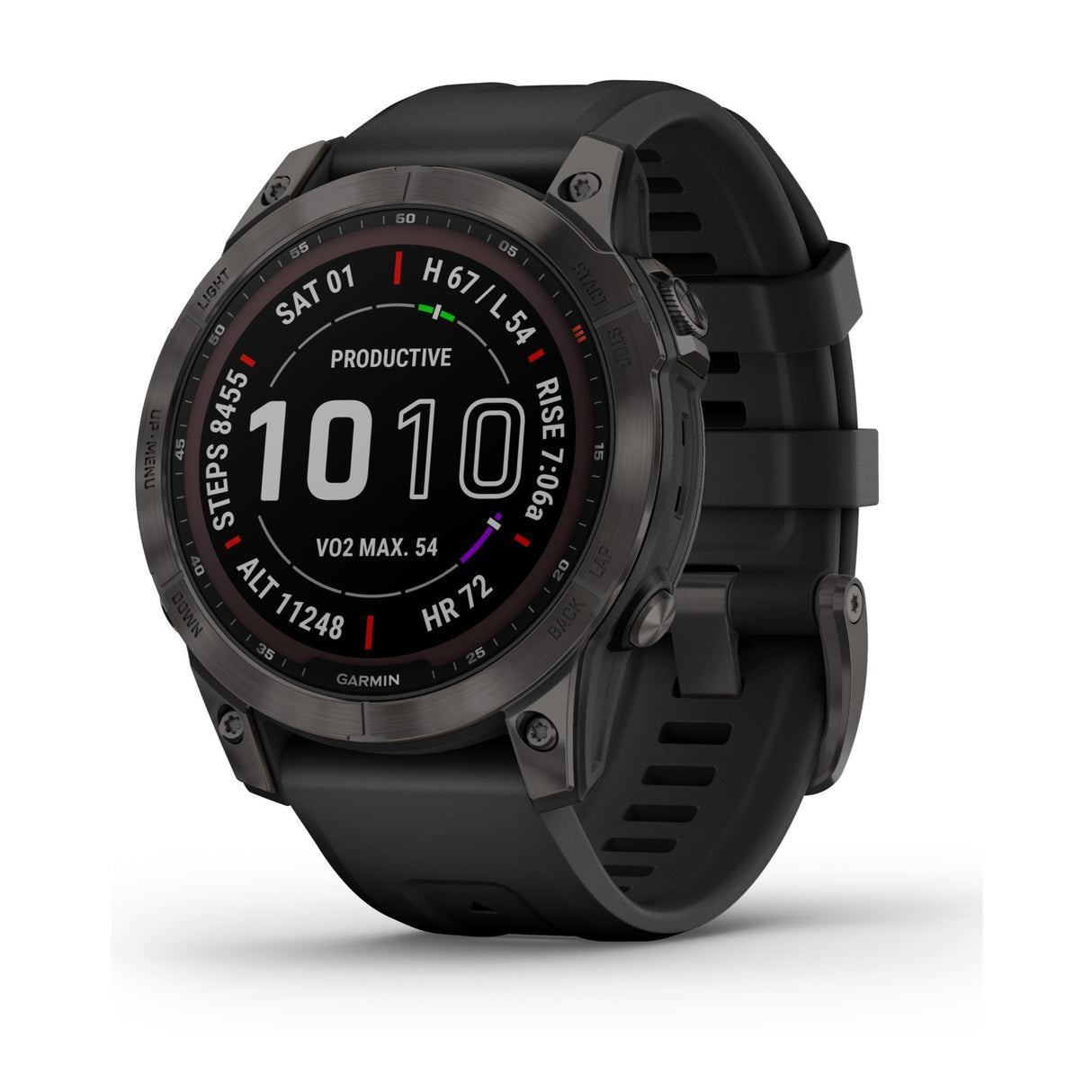 Garmin Fenix 7 Sapphire Solar GPS Smartwatch with Black Band