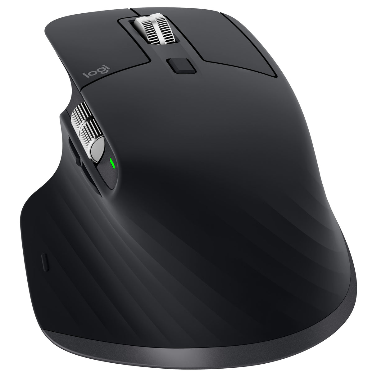 Logitech MX Master 3S Performance Wireless Mouse (Black) with Palm Rest, USB Hub and Dongle Adapter