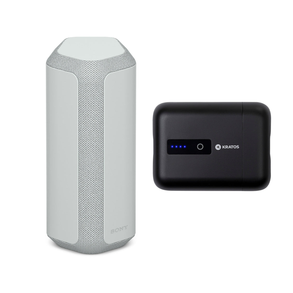 Sony SRS-XE300 X-Series Wireless Bluetooth Speaker (Gray) with Kratos Power 10,000mAh Power Bank