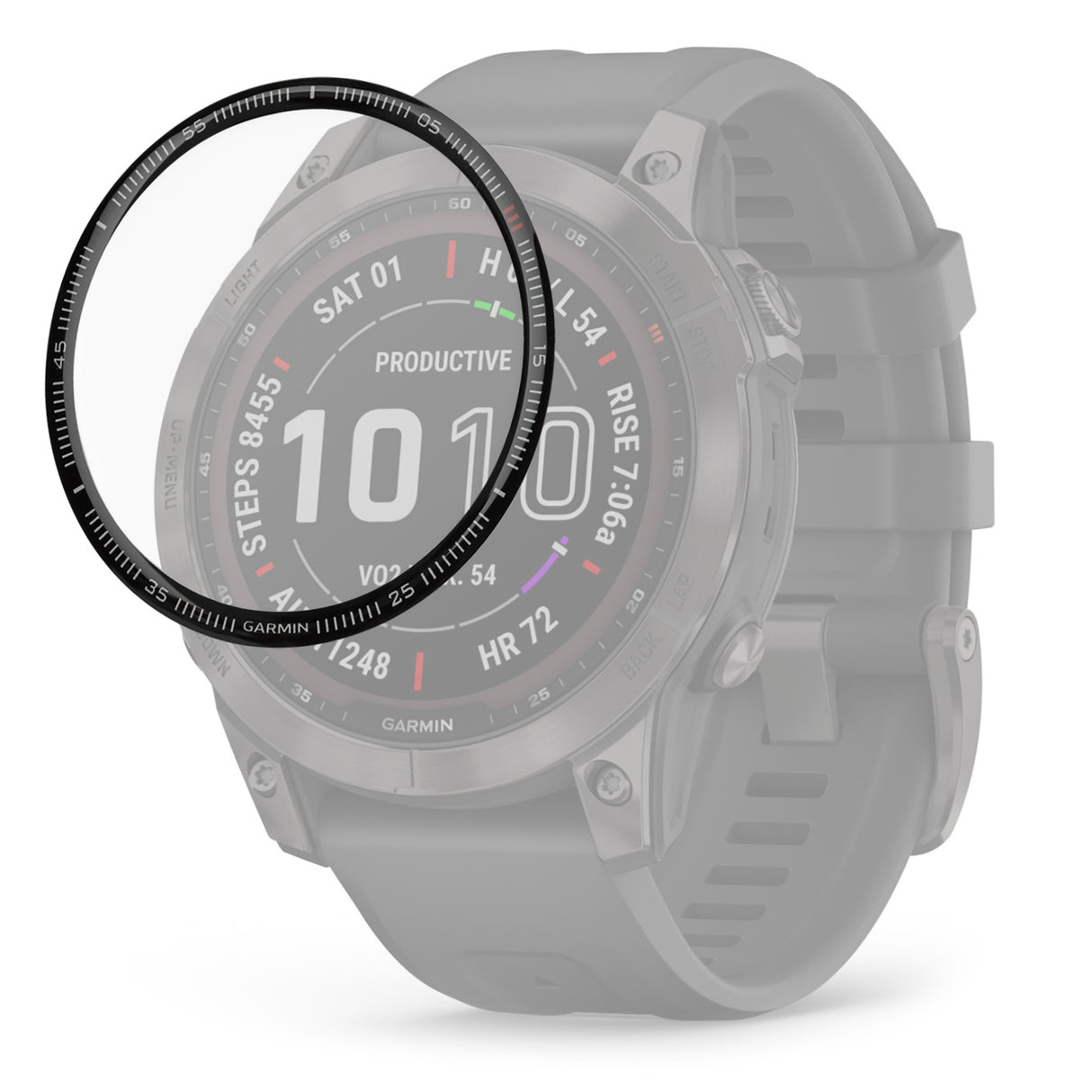 Focus 9H Tempered Glass Screen Protector Film for Garmin Fenix 7 (42mm, 3-Pack)