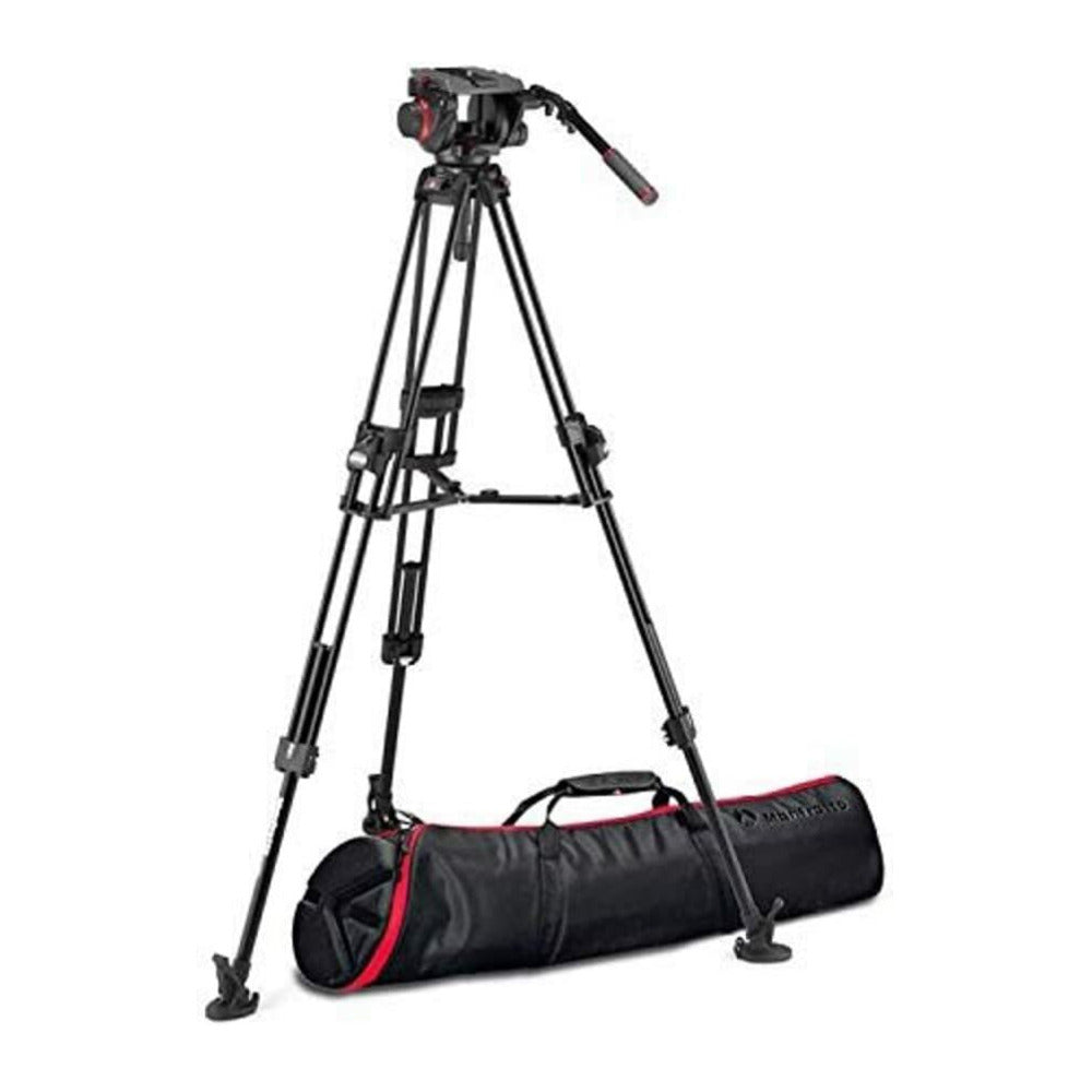 Manfrotto 509HD Video Head with Fast Twin Leg Tripod and 2-in-1 Spreader