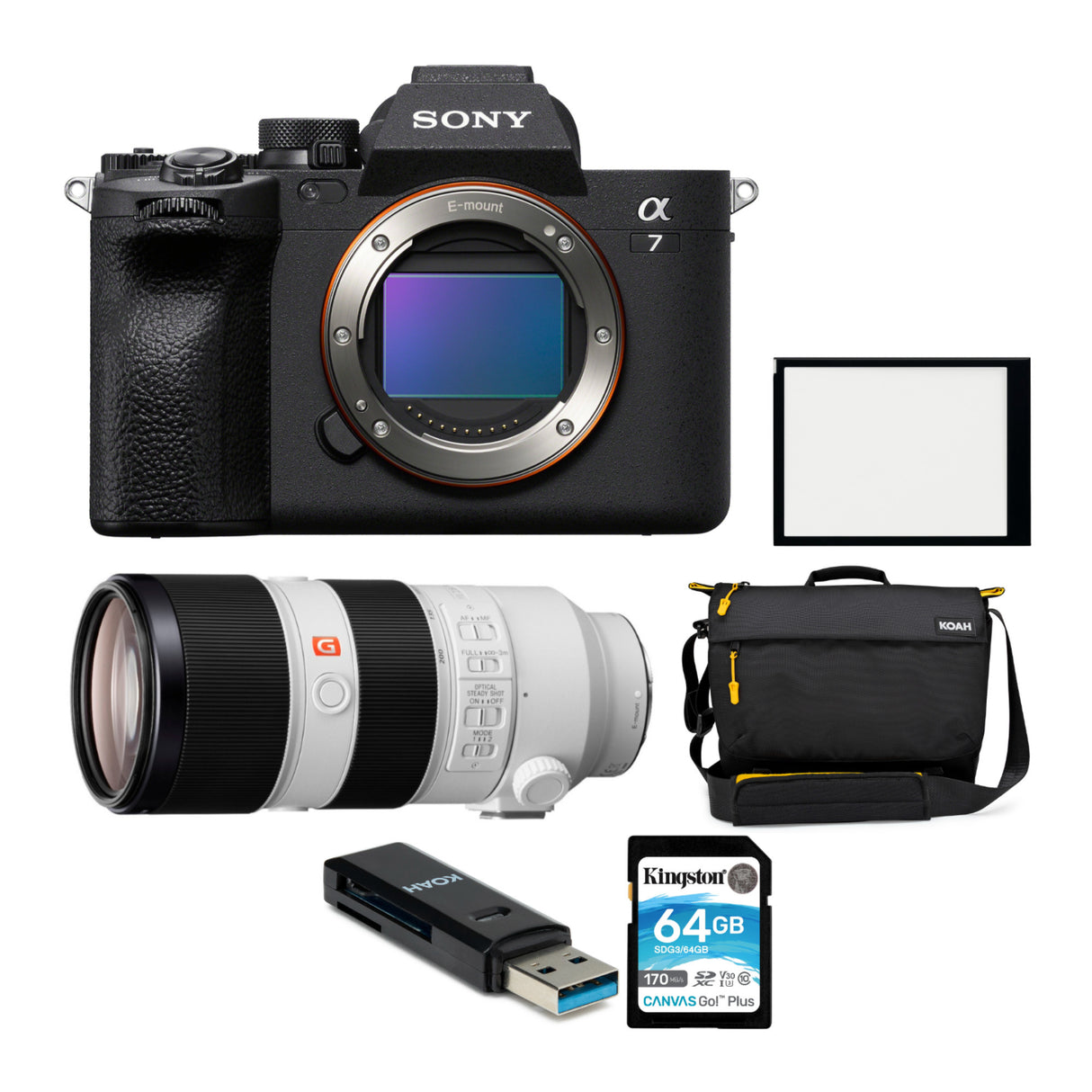 Sony Alpha 7 IV Full-frame Mirrorless Interchangeable Lens Camera (Body) with Sony Lens Bundle