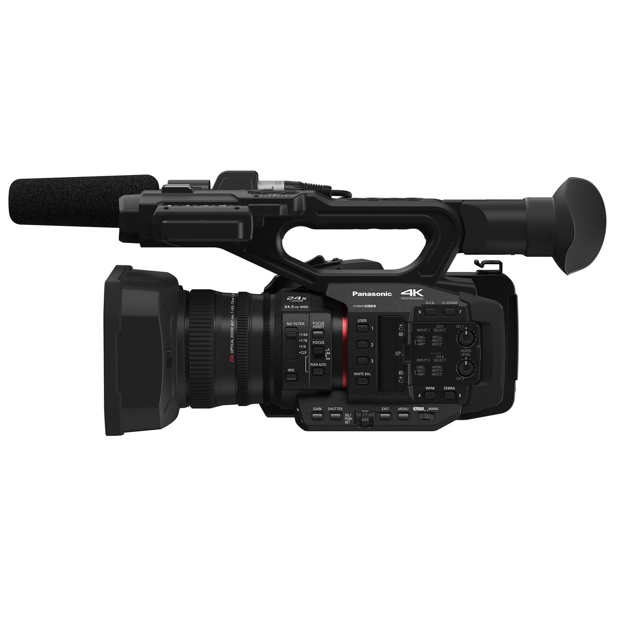Panasonic HC-X2 4K 60p Ultra HD Pro Camcorder with 1-inch Sensor, 24.5mm Wide-Angle Lens & 20x Zoom