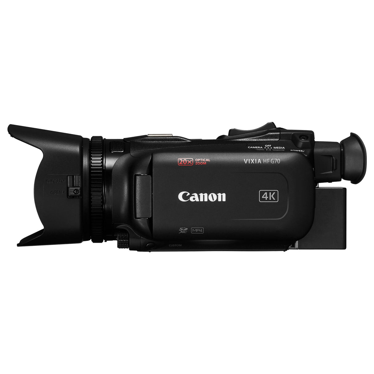 Canon Vixia HF G70 UHD 4K Camcorder with 20x Optical Zoom Lens (Black)